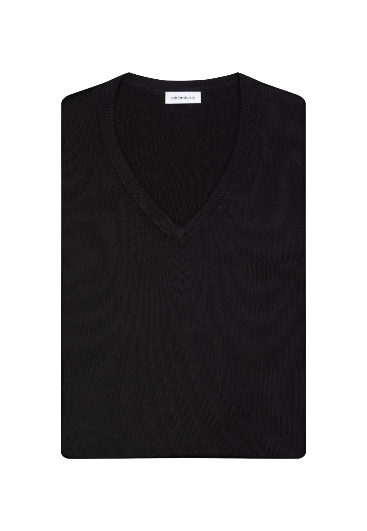 seidensticker Strickpullover »Schwarze Rose«, Langarm V-Neck Uni