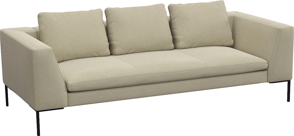 FLEXLUX 3-Sitzer »Loano, superbequemer Sitzkomfort durch Kaltschaum im Sitz«, modernes Sofa, frei im Raum stellbar, lose Kissen