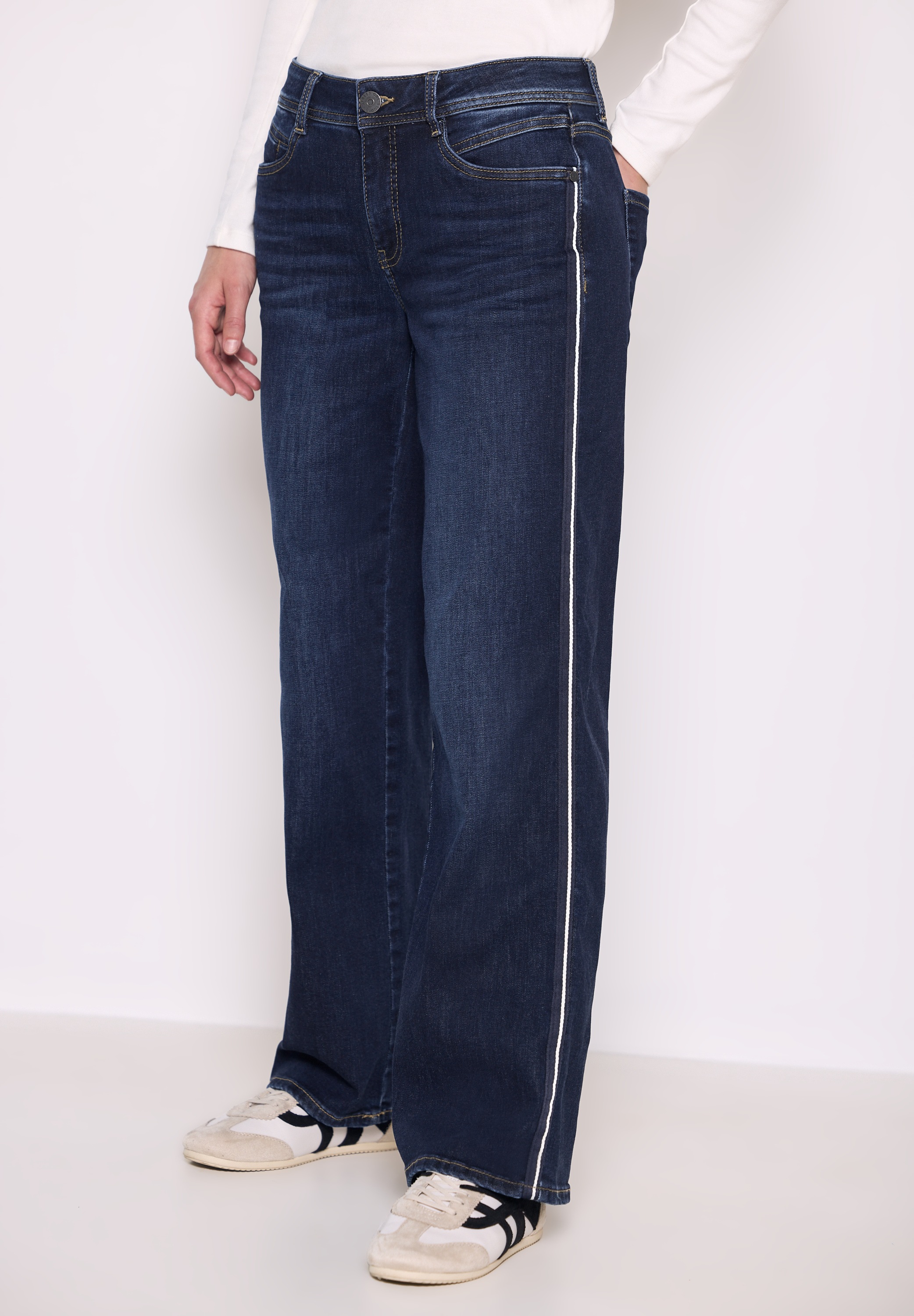 STREET ONE STUDIO Loose-fit-Jeans, Middle Waist