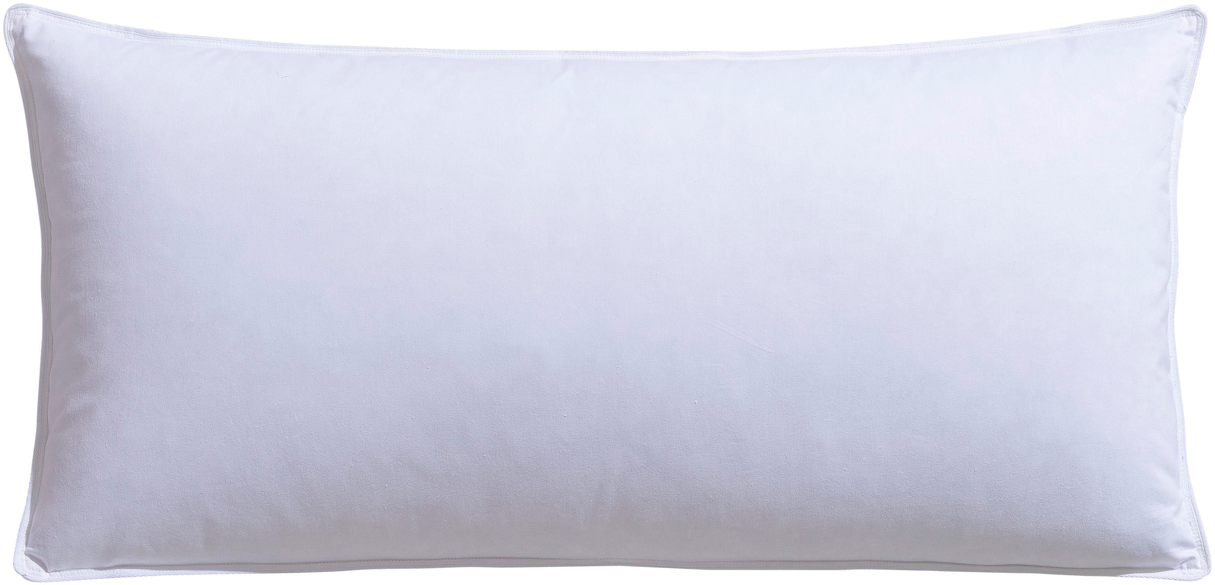 "Federkopfkissen HANSE BY RIBECO ""Jonas"", weiß, B:40cm L:80cm, Füllung: 90% Federn, 10% Daunen, Kopfkissen, Kofkissen mit Daunen und Federn