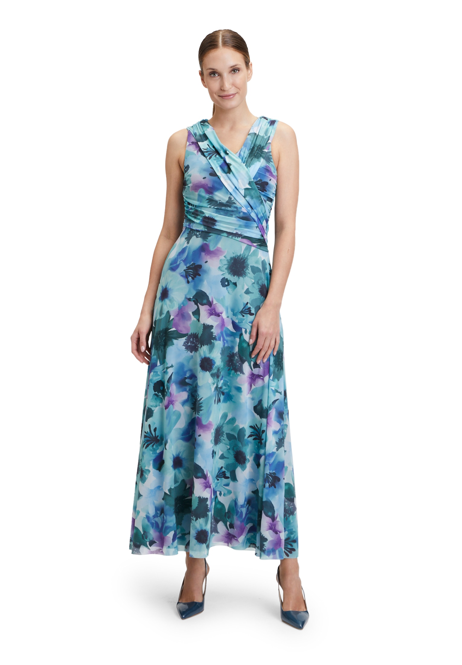 Abendkleid »Vera Mont Abendkleid mit Blumenprint«, Nahtführung