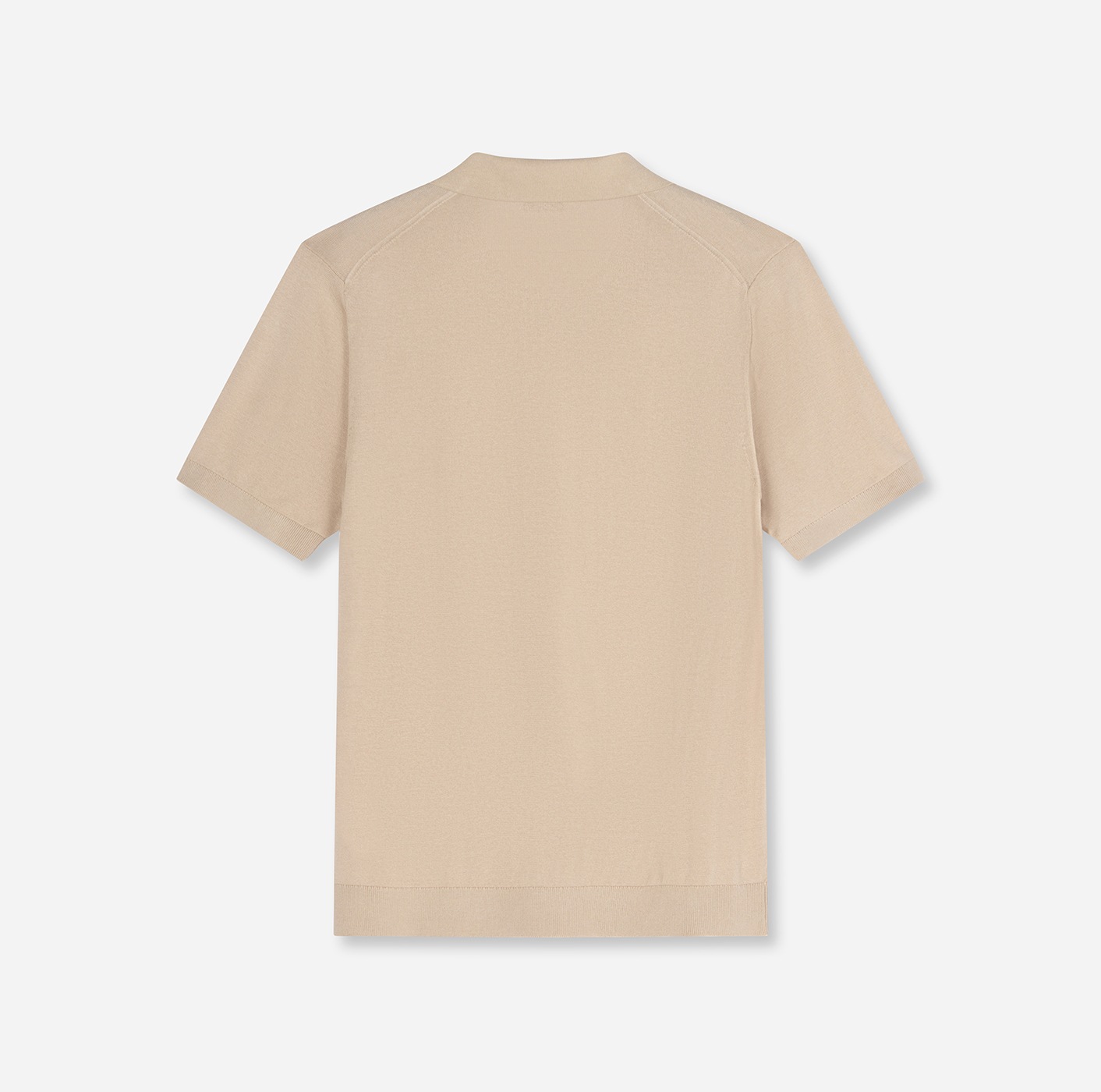 OLYMP Strick Casual Polo Shirt Beige Size L 3