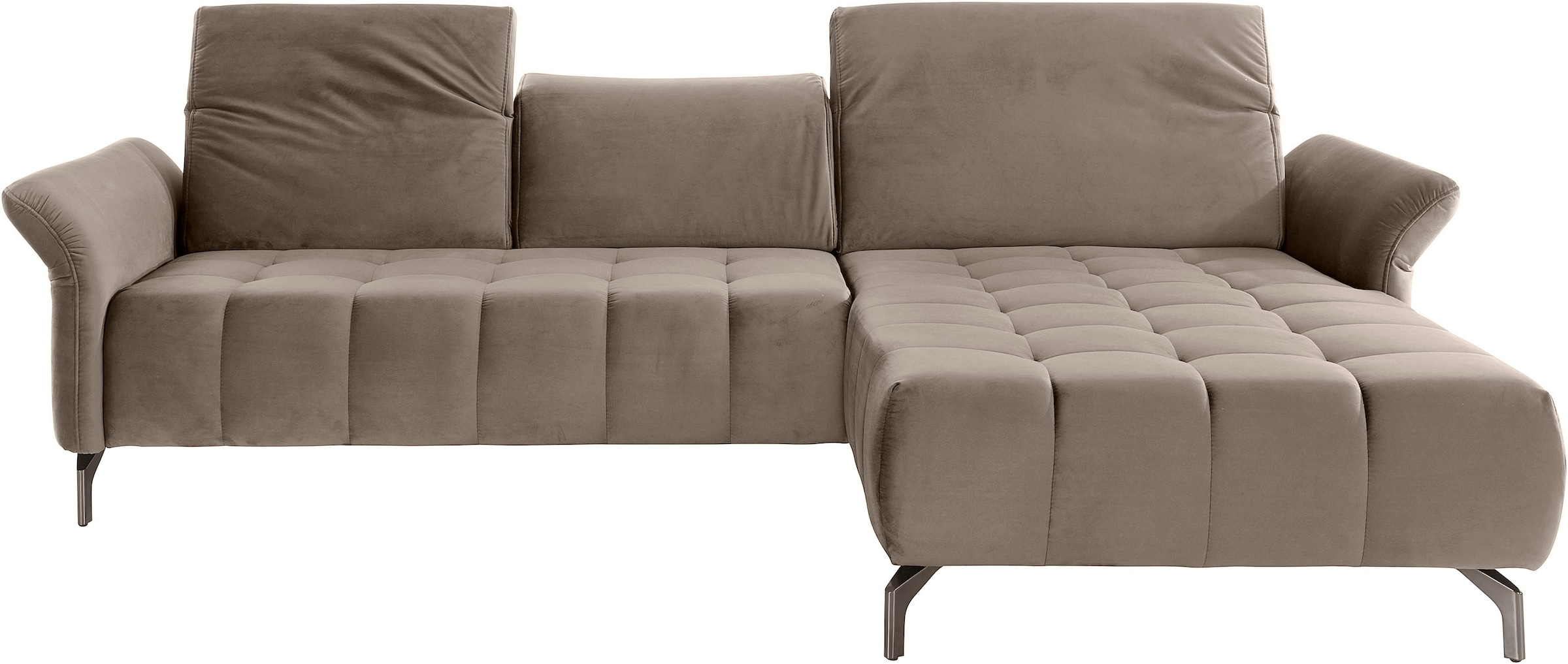 Home affaire Ecksofa "Fresh L-Form" Federkern, wahlweise Kopfteilverstellun günstig online kaufen