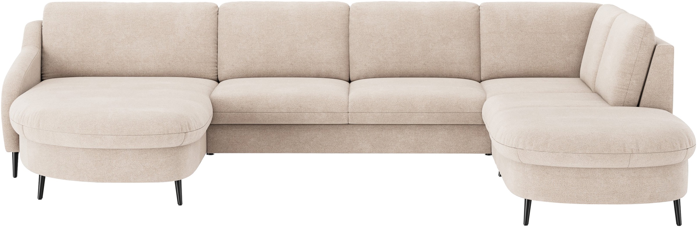 sit&more "Soul U-Form" wahlweise mit Bett und Bettkasten