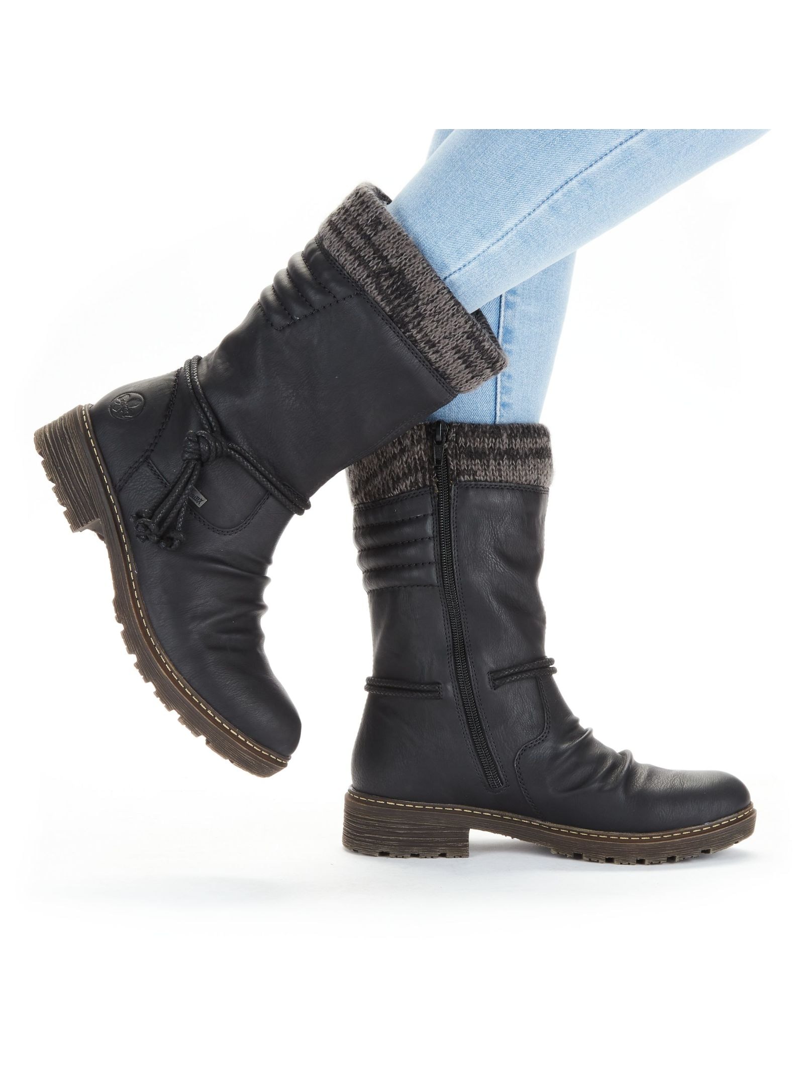 Rieker Stiefel »Rieker Stiefel Lederimitat/Textil«