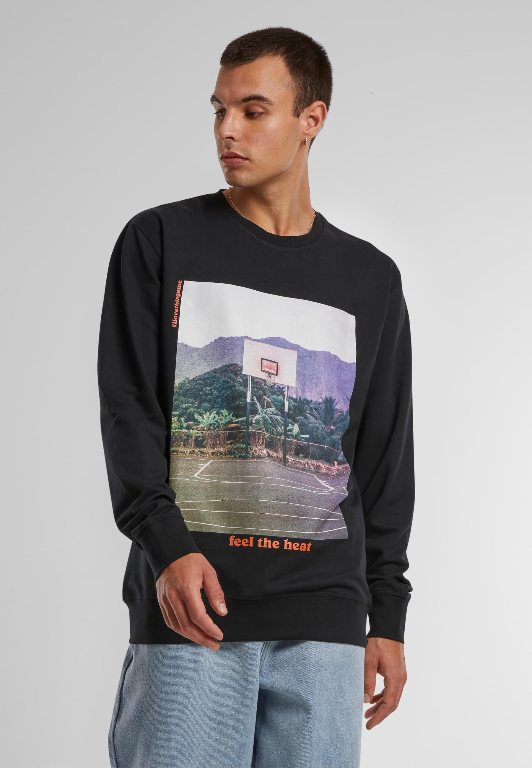 MisterTee Rundhalspullover »MisterTee Herren Feel the Heat Crewneck«, (1 tlg.)