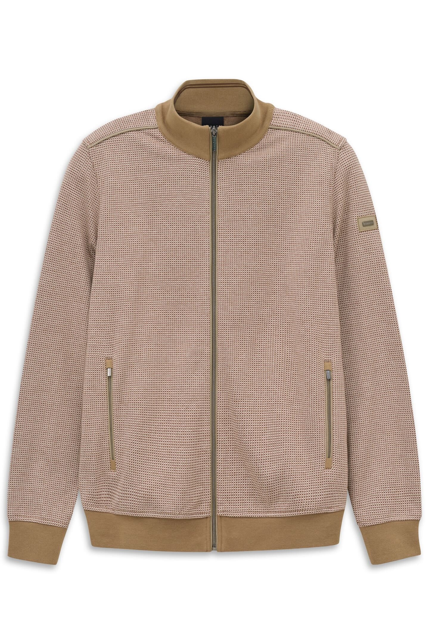 bugatti Sweatjacke »Elegant« im Jaquard-Design Modern Fit