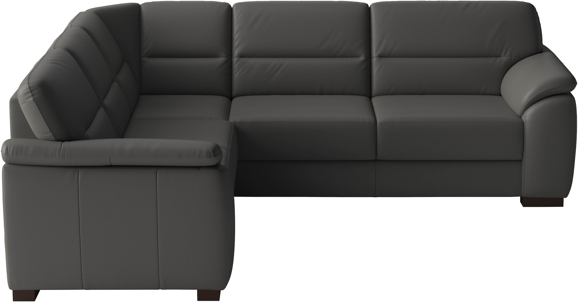 sit&more Ecksofa "Montego Leder, L-Form, B: 255cm" wahlweise mit Schlaffunktion und Schubkasten