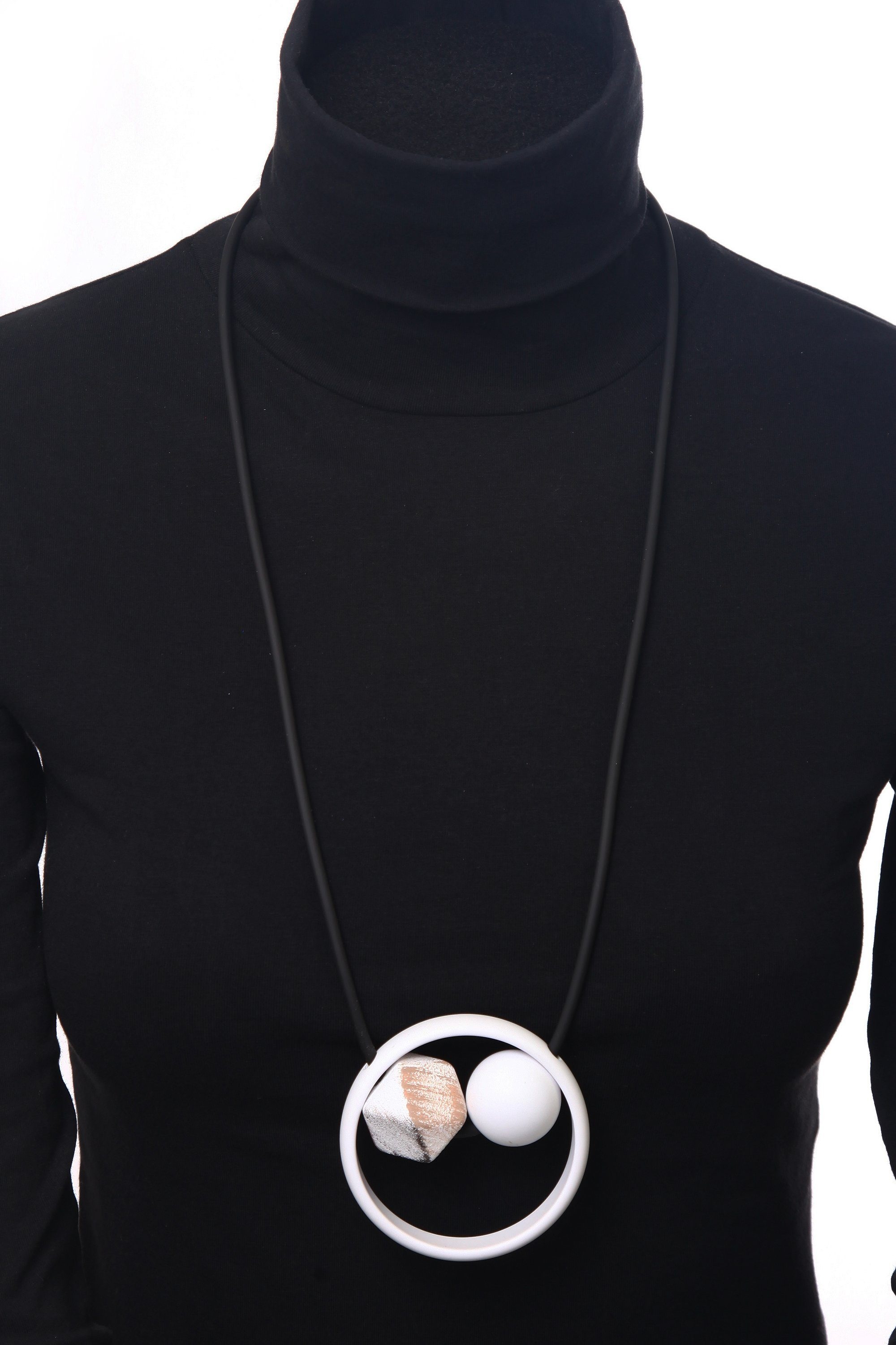 COLLEZIONE ALESSANDRO Lange Kette »Fiona«, mit Ring und 2 unterschiedlichen Perlen