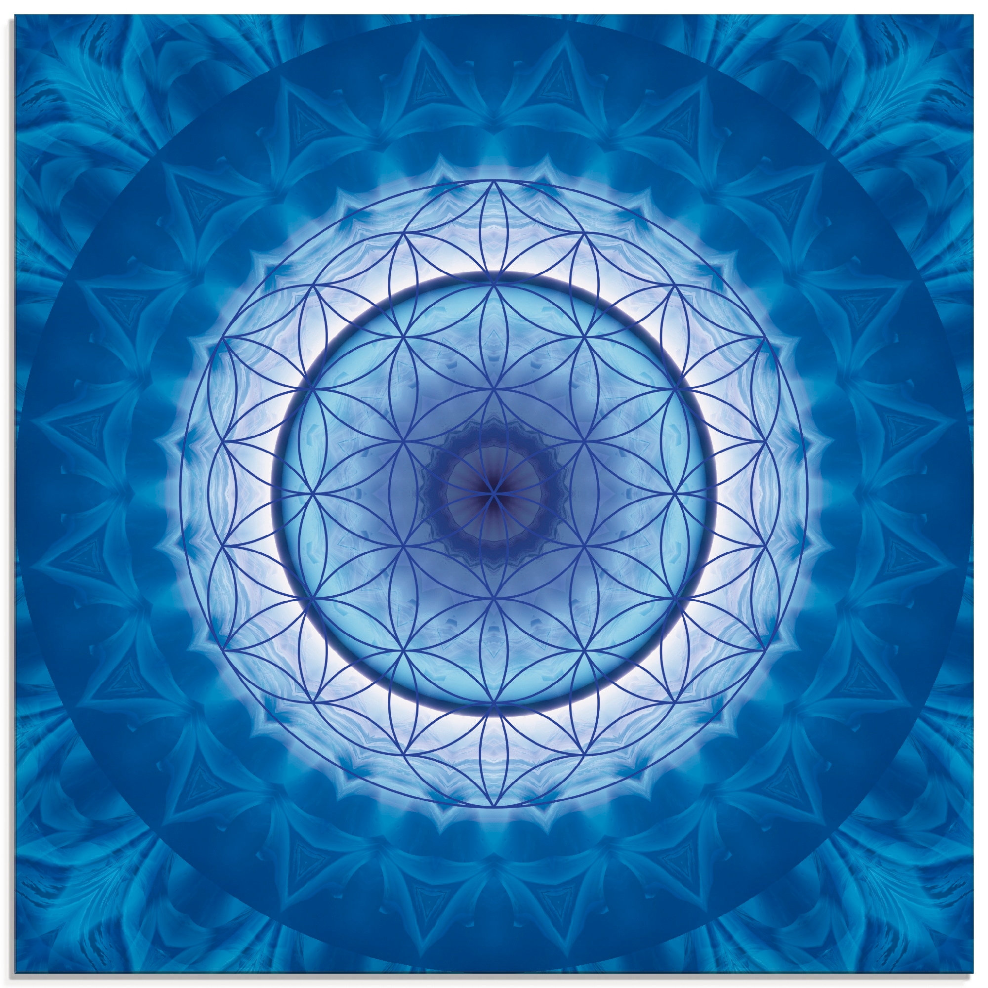 Artland Glasbild »Blume des Lebens 2«, Muster, (1 St.), in verschiedenen Größen