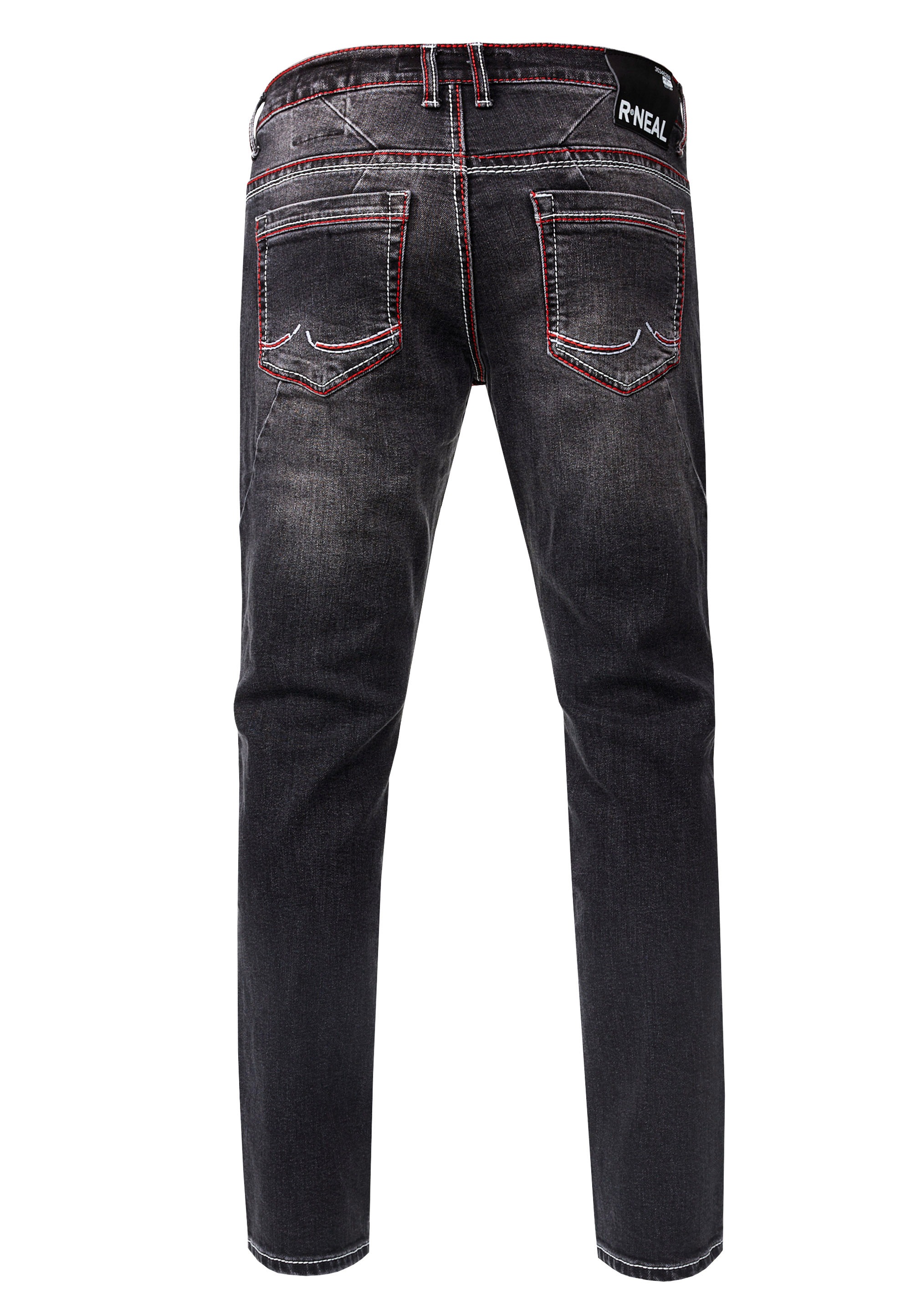 Rusty Neal Straight-Jeans »ODAR«, Mit farblich abgesetzten Ziernähten