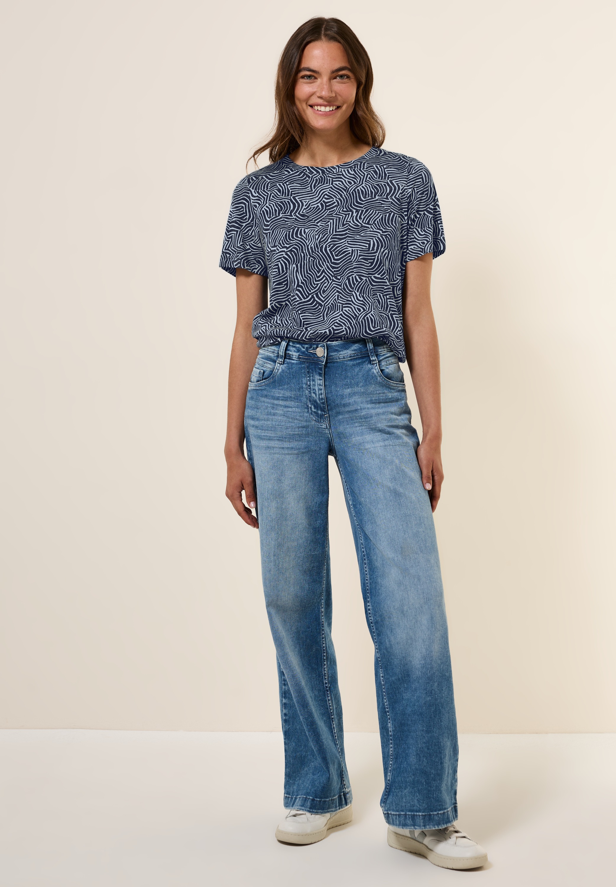 Thumbnail - Cecil T-Shirt mit Rundhalsausschnitt