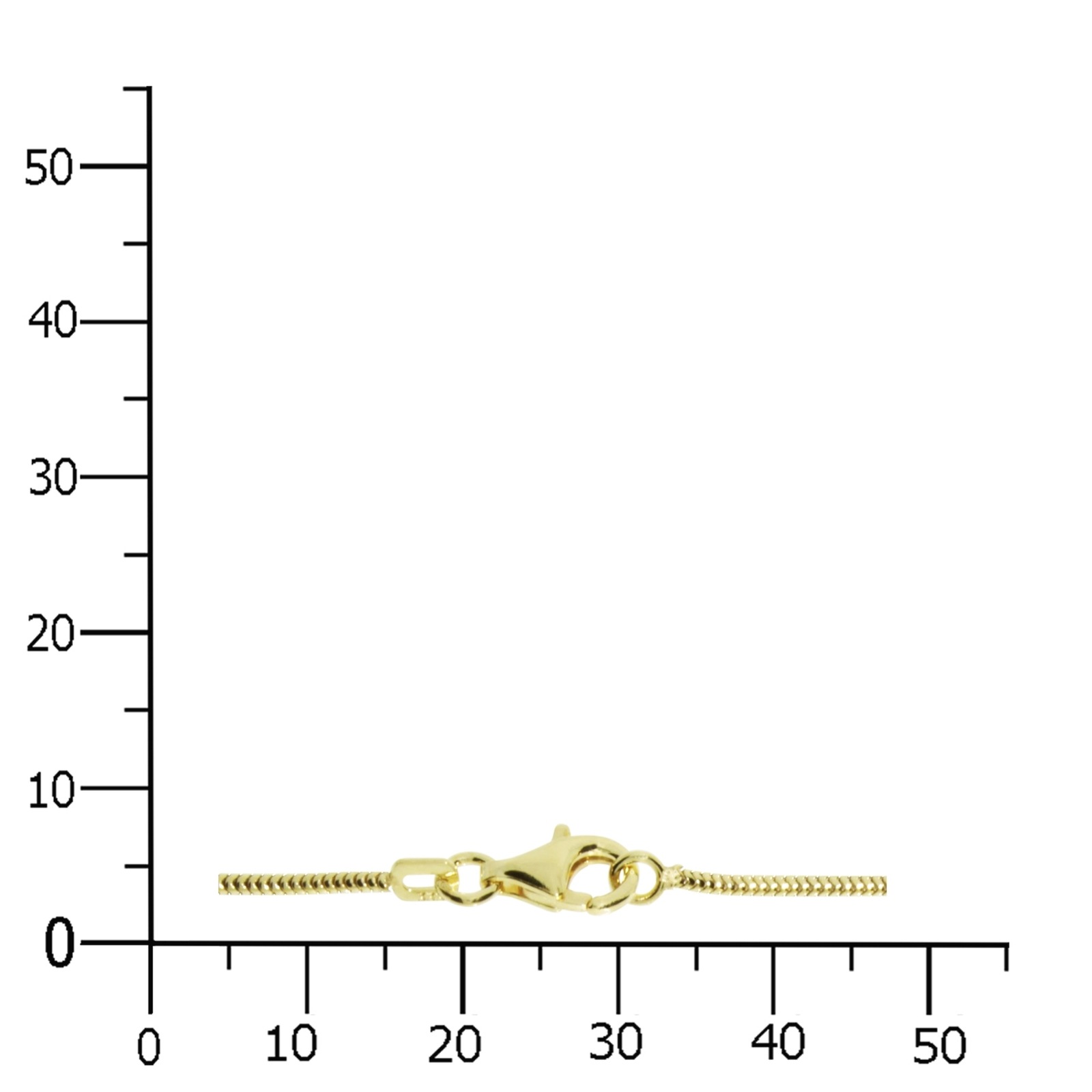Goldkette Ostsee-Schmuck Snake Chain Yellow Gold 50cm 2