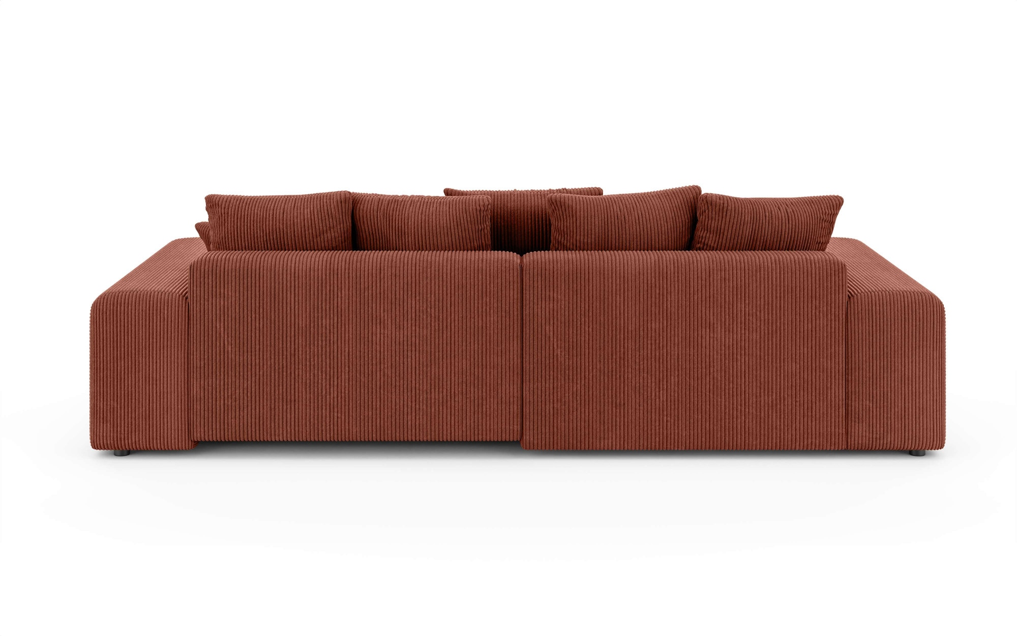 INOSIGN Ecksofa »LAKESIDE mit Bettfunktion und Bettkasten, B/T/H 257/166/84 cm«, L-Form, Recamiere beidseitig montierbar, Wellenunterfederung