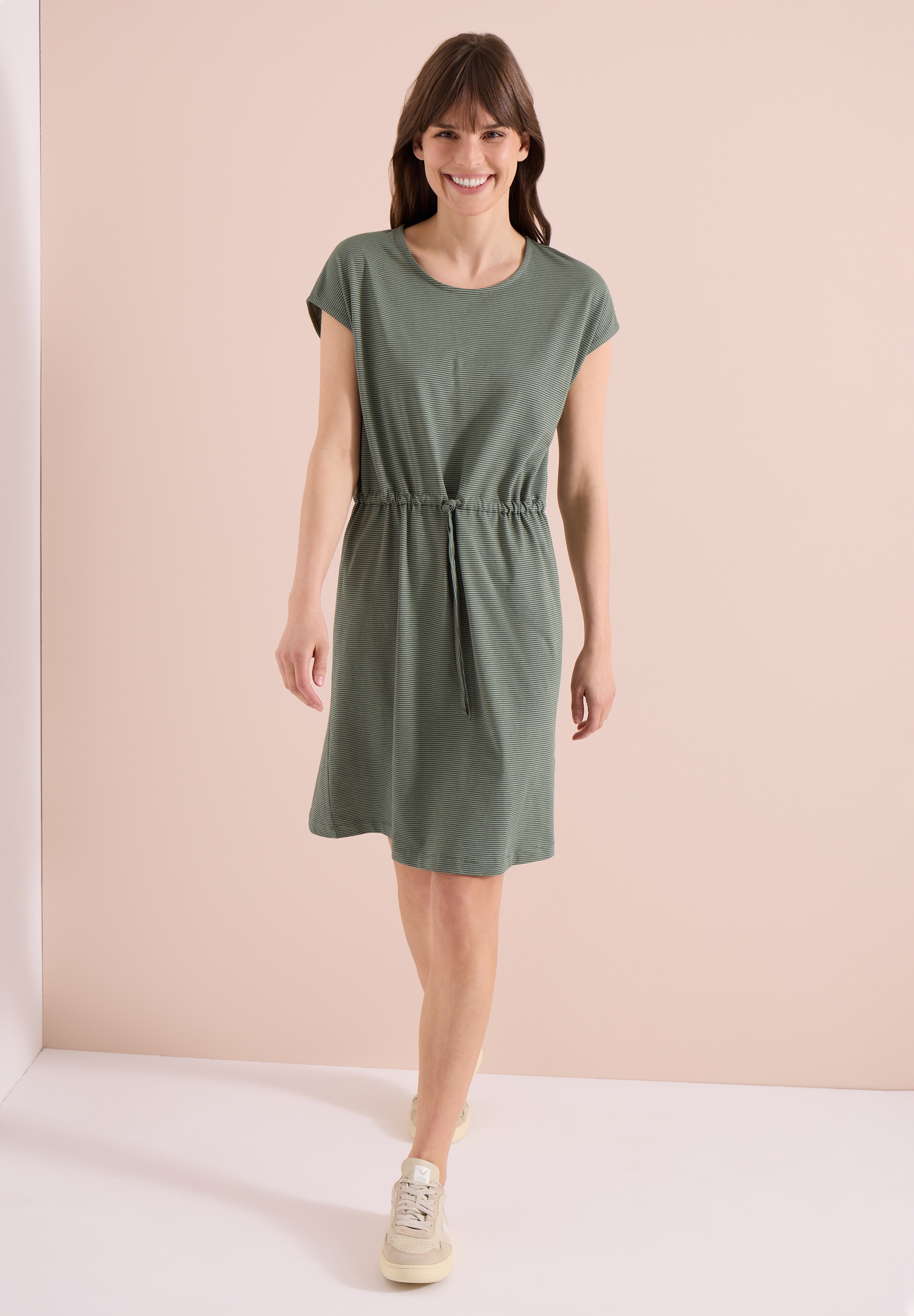 Cecil Jerseykleid Ohne Taschen mit Rundhalsausschnitt