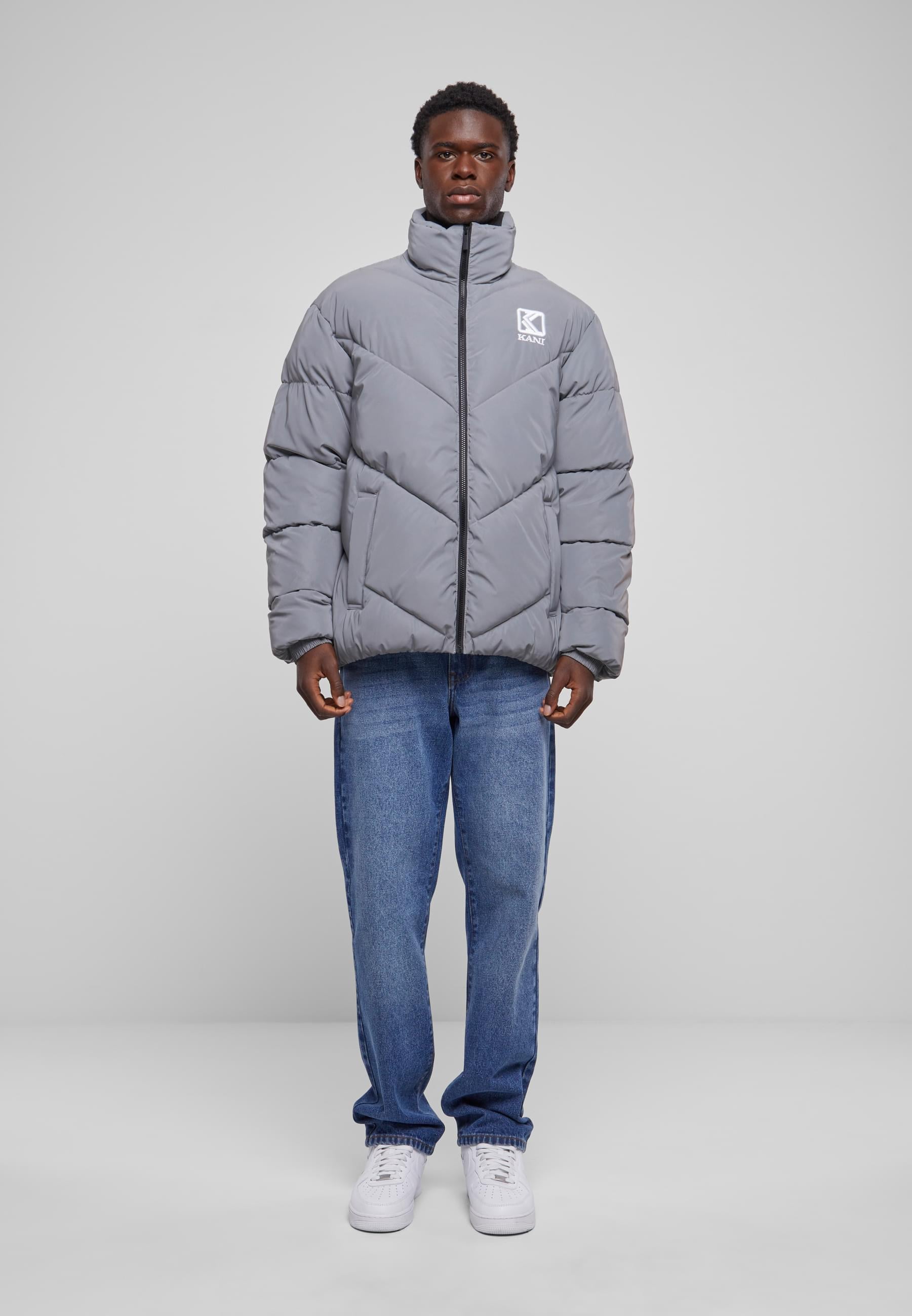Karl Kani Winterjacke »Karl Kani Damen KM233-047-1 KK Og Puffer Jacket«, (1 St.), ohne Kapuze