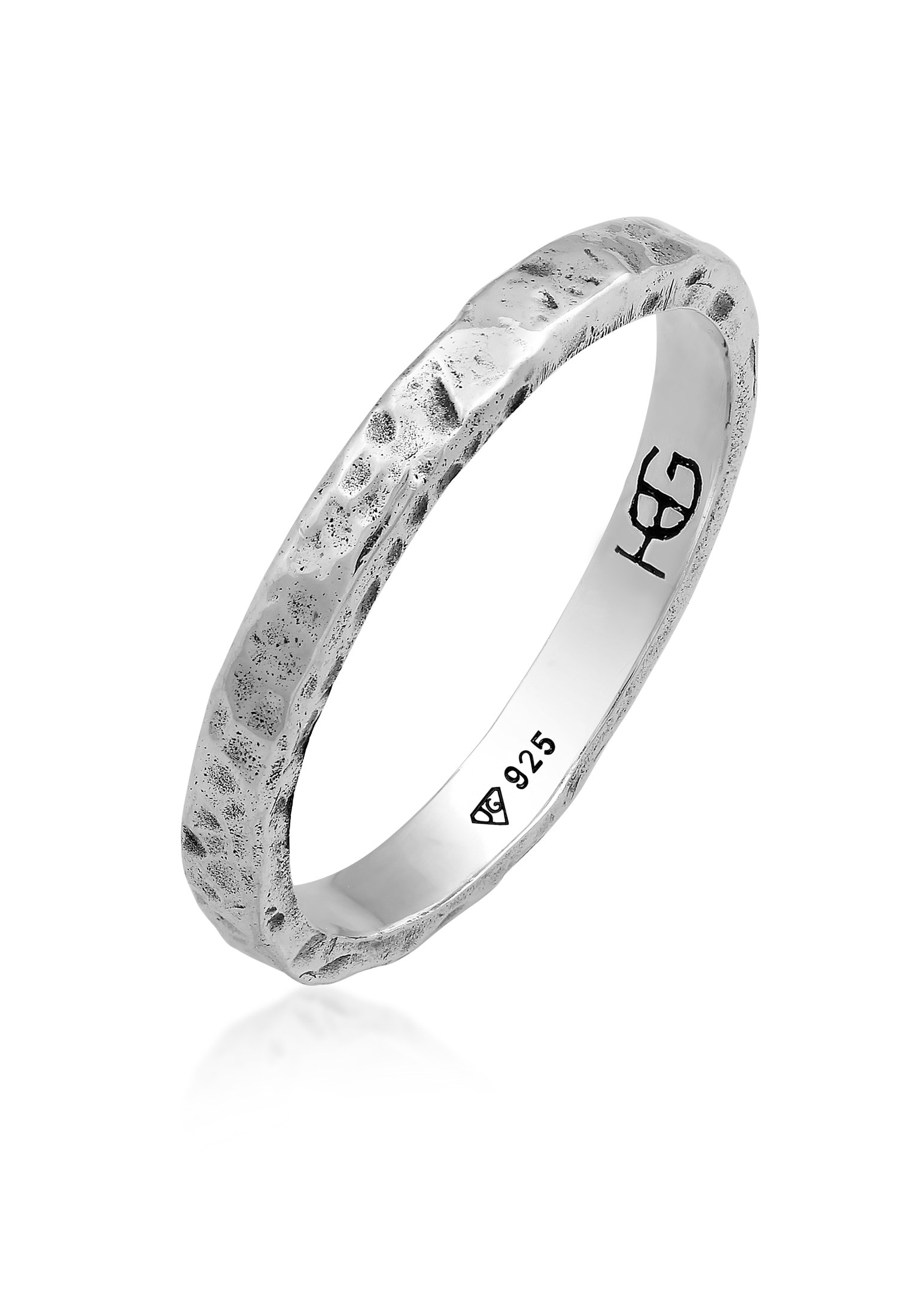 HAZE & GLORY Silberring »Ring Bandring - Zion Schmales Design 925 Silber«