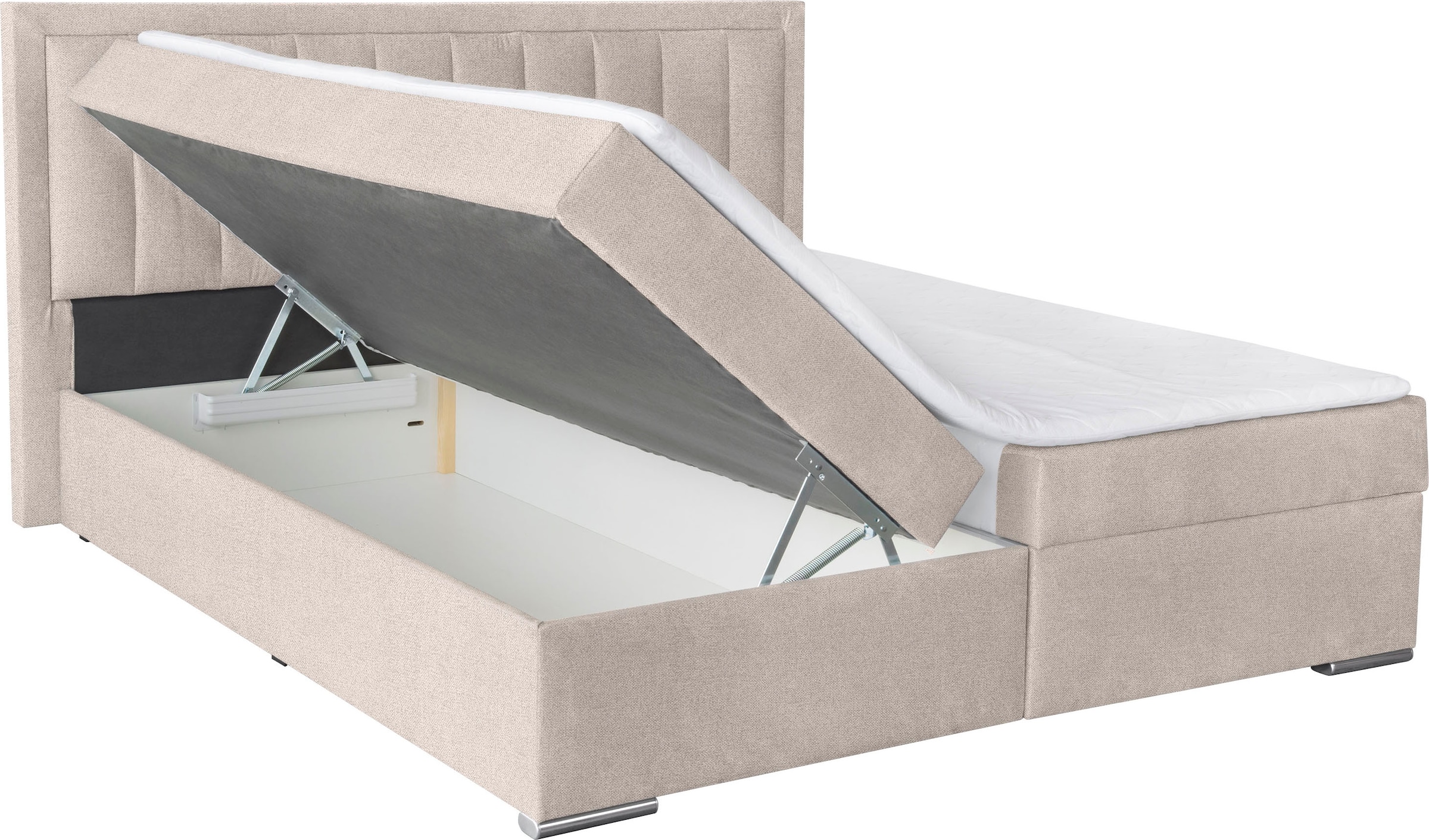 COLLECTION AB Boxbett »ATHENA inkl. Bettkasten, erhältlich in der Breite 180cm«, erhältlich in verschiedenen Härtegraden, inkl. Topper