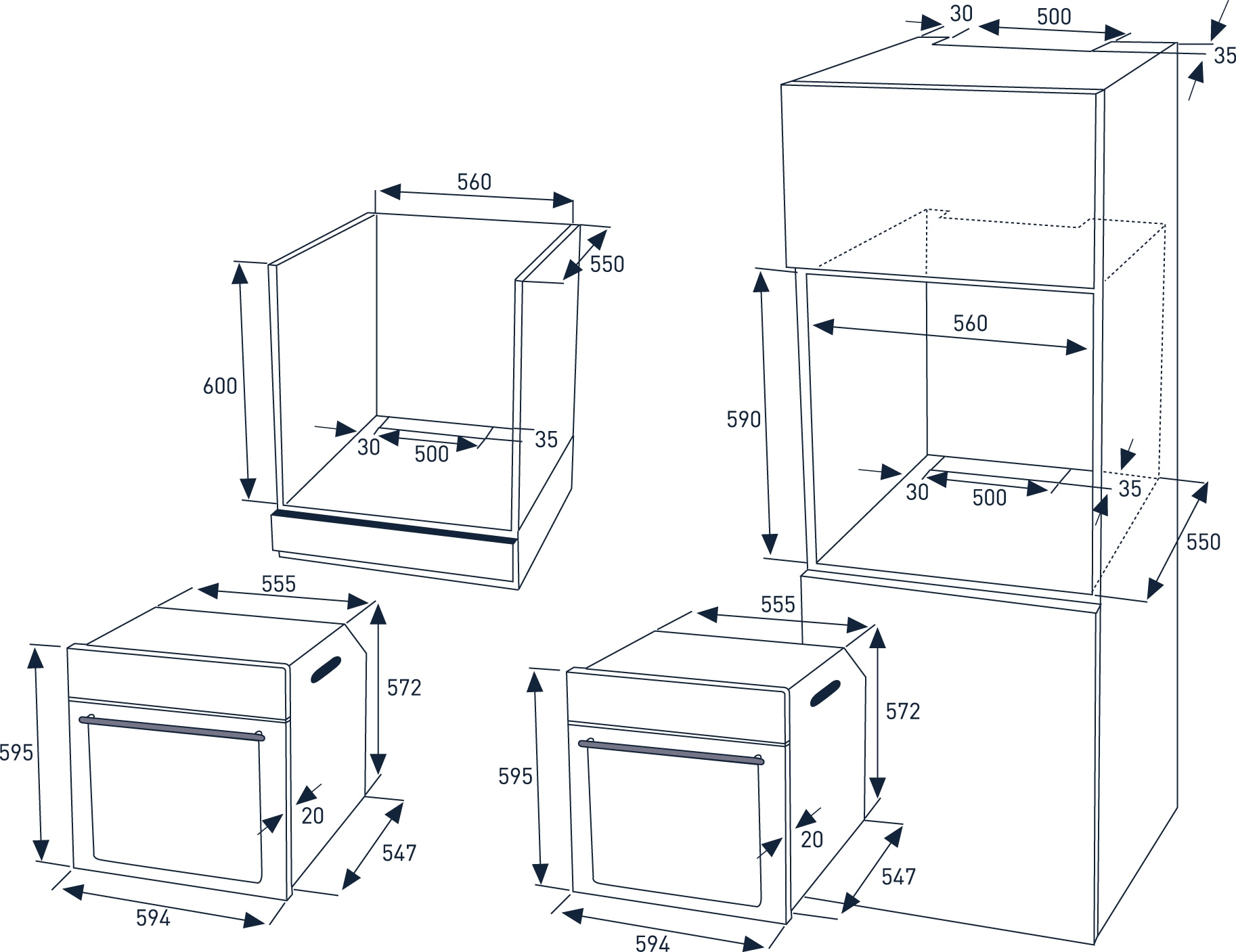 Grundig Einbaubackofen  »GEBD19300DX«, mit 2-fach-Teleskopauszug, Steam Clean, SoftDoormatic