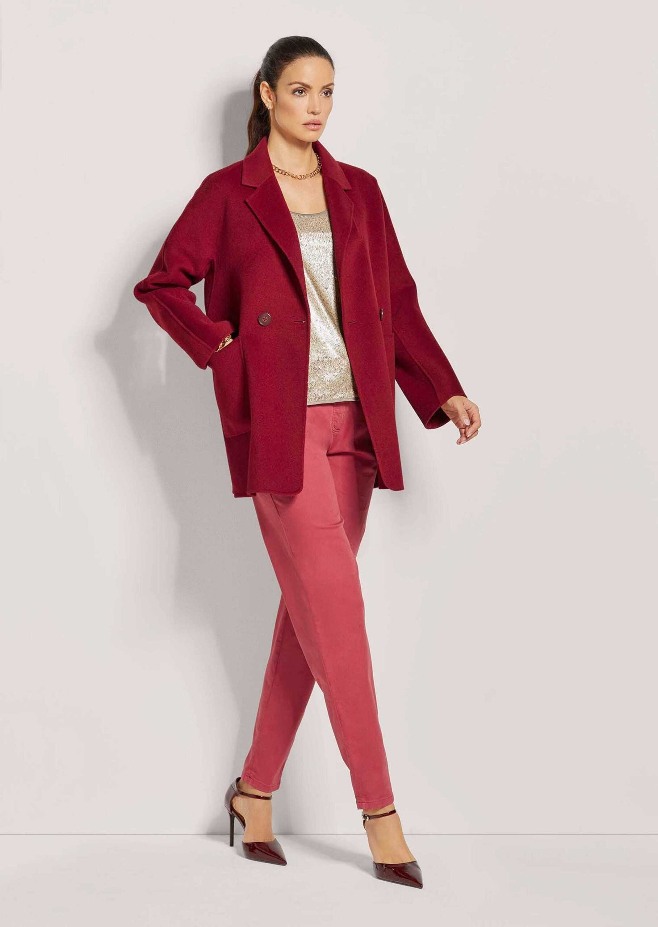 MADELEINE Langmantel "Kurzmantel Eleganter Wollmantel mit Reverskragen" günstig online kaufen