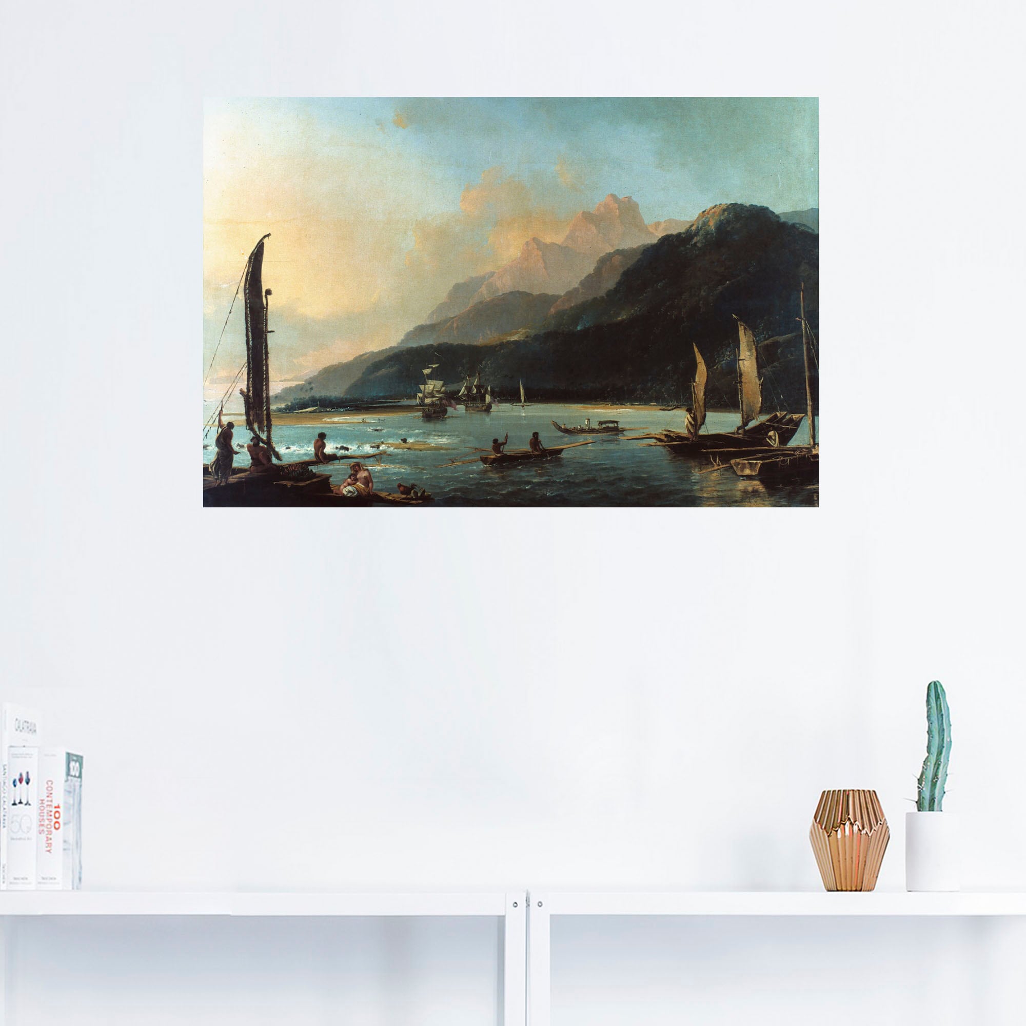Artland Wandbild »Matavai Bucht und Venus, Wandaufkleber Alubild, (1 | Leinwandbild, kaufen als St.), Größen oder BAUR Punkt versch. Tahiti«, Gewässer, in Poster