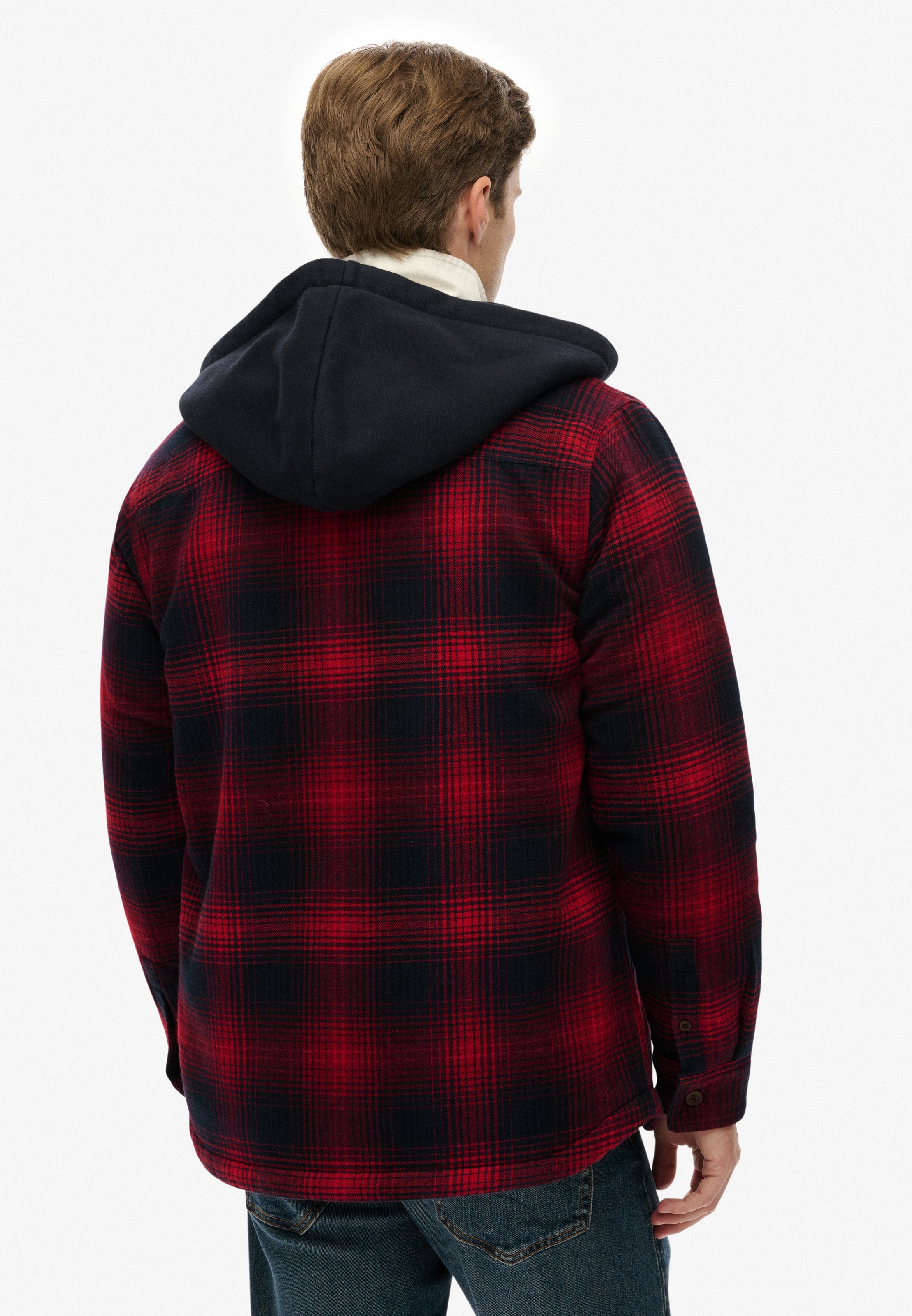 Superdry Langarmhemd "SURPLUS HOODED CHECK SHIRT" günstig online kaufen