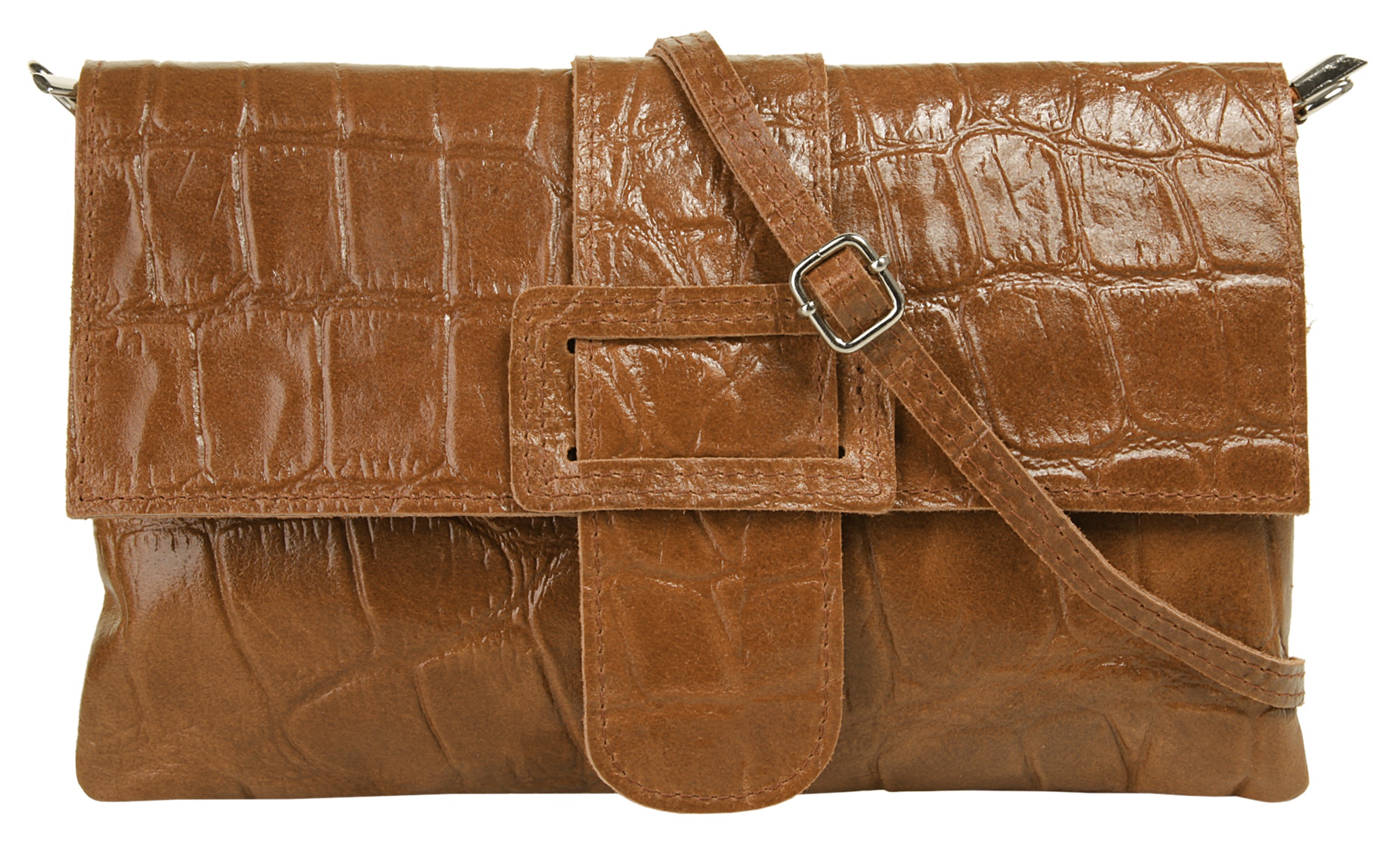 Cluty Abendtasche, echt Leder, Made in Italy