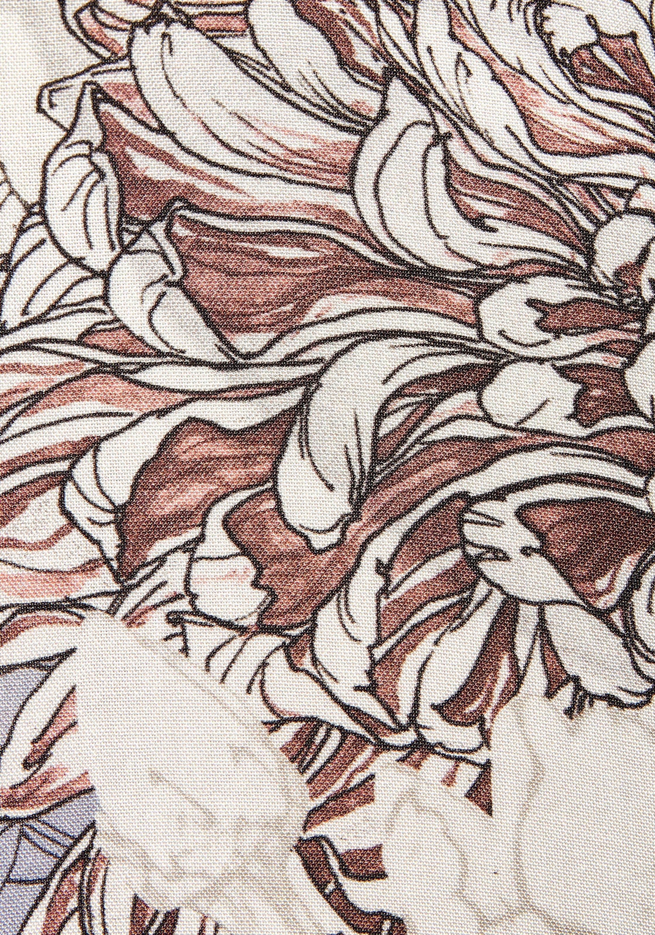 Buffalo Maxikleid, mit Alloverprint, leichtes Sommerkleid, fließendes Strandkleid