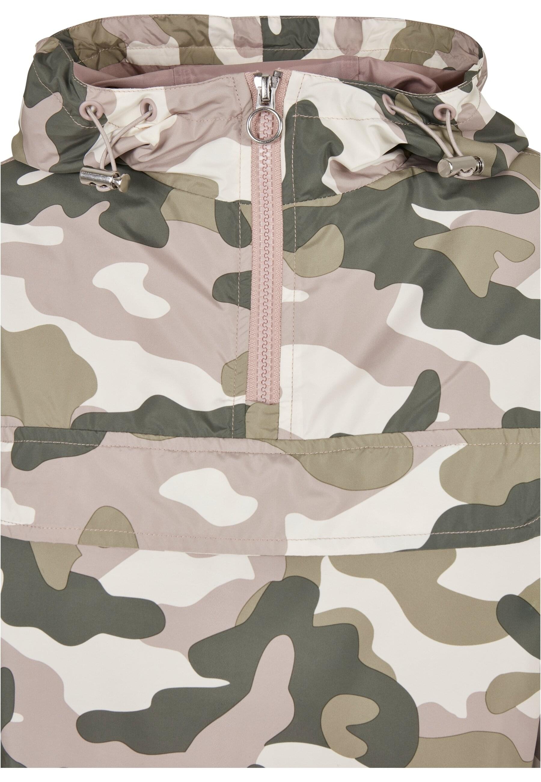 URBAN CLASSICS Windbreaker »Urban Classics Damen Ladies Camo Pull Over Jacket«, (1 St.), mit Kapuze
