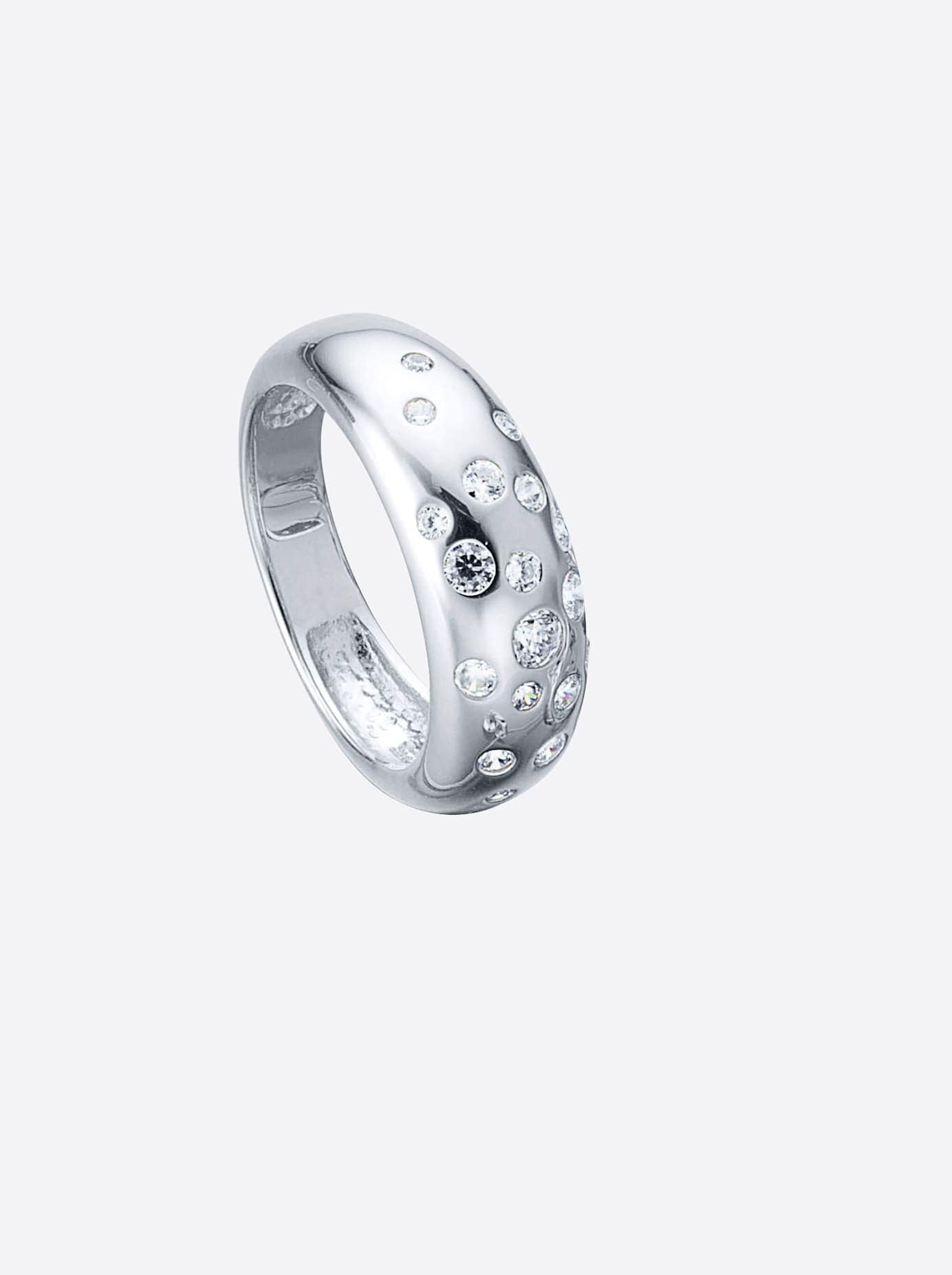 Fingerring LADY Gr. 21, silber (silber 925), Fingerringe, Damen, 21, Silber 925 (Sterlingsilber), Fingerring