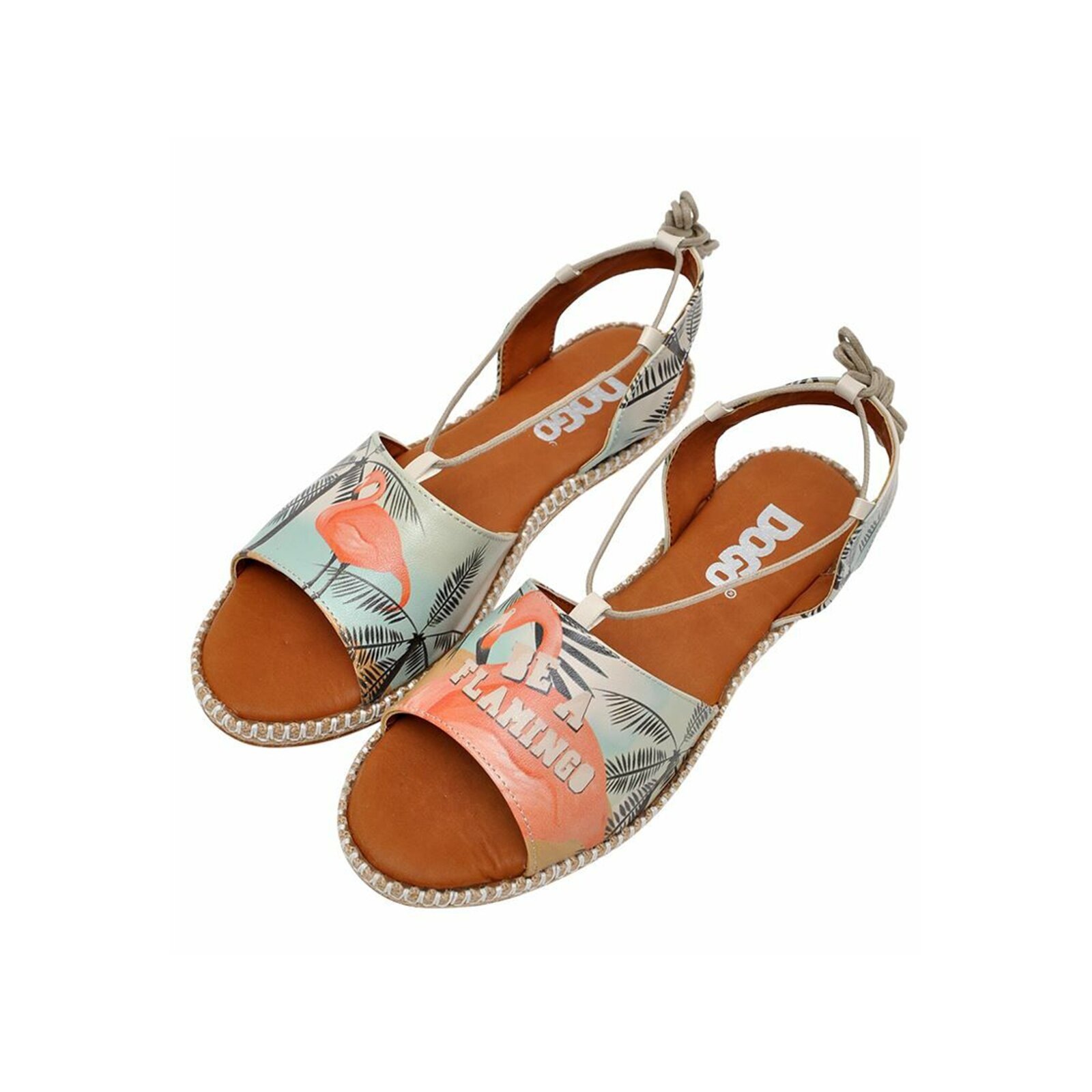 DOGO Sandale "Hazel Sandale Be A Flamingo Damen Sandalen" Handgefertigt günstig online kaufen
