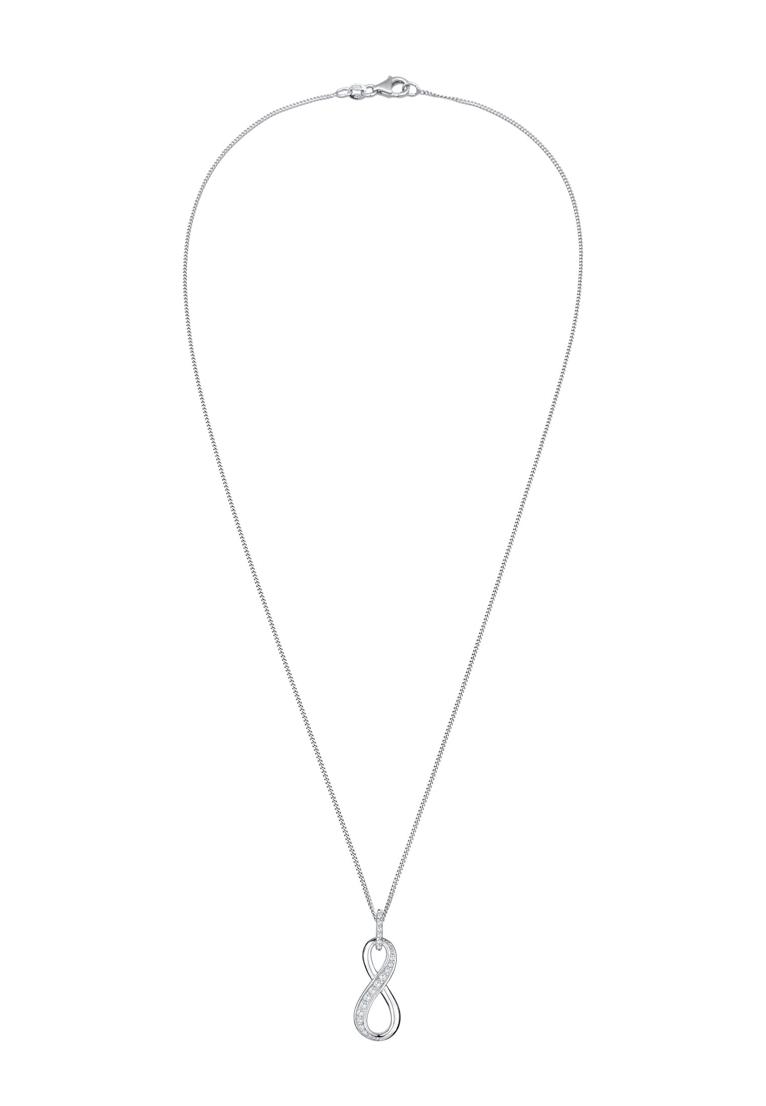 Elli Collierkettchen »Infinity Love Symbol Zirkonia 925 Silber«