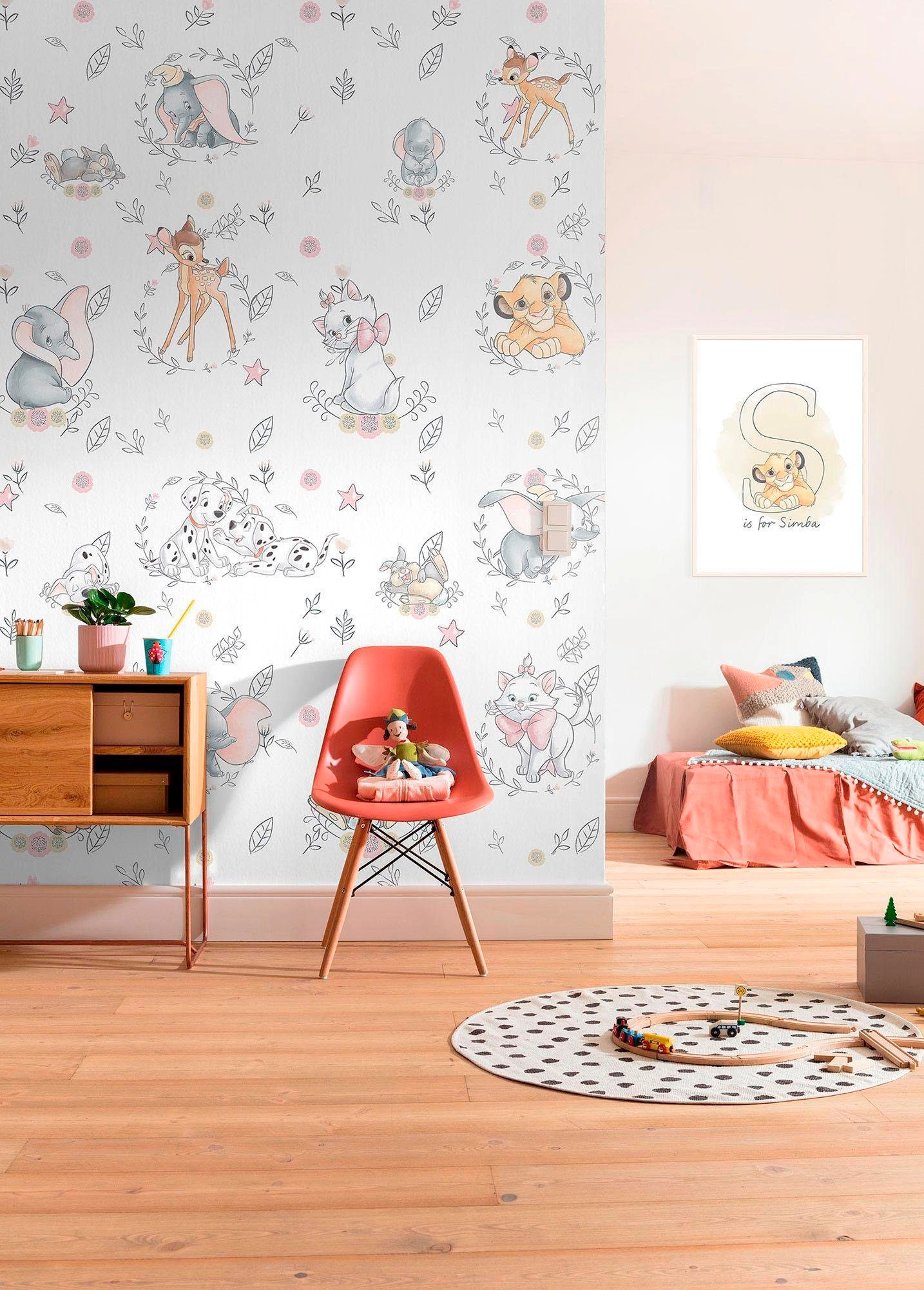 Komar Vliestapete "Digitaldruck Vlies - Best of Friends - Größe 200 x 280 cm" bedruckt glatt Kinderzimmer