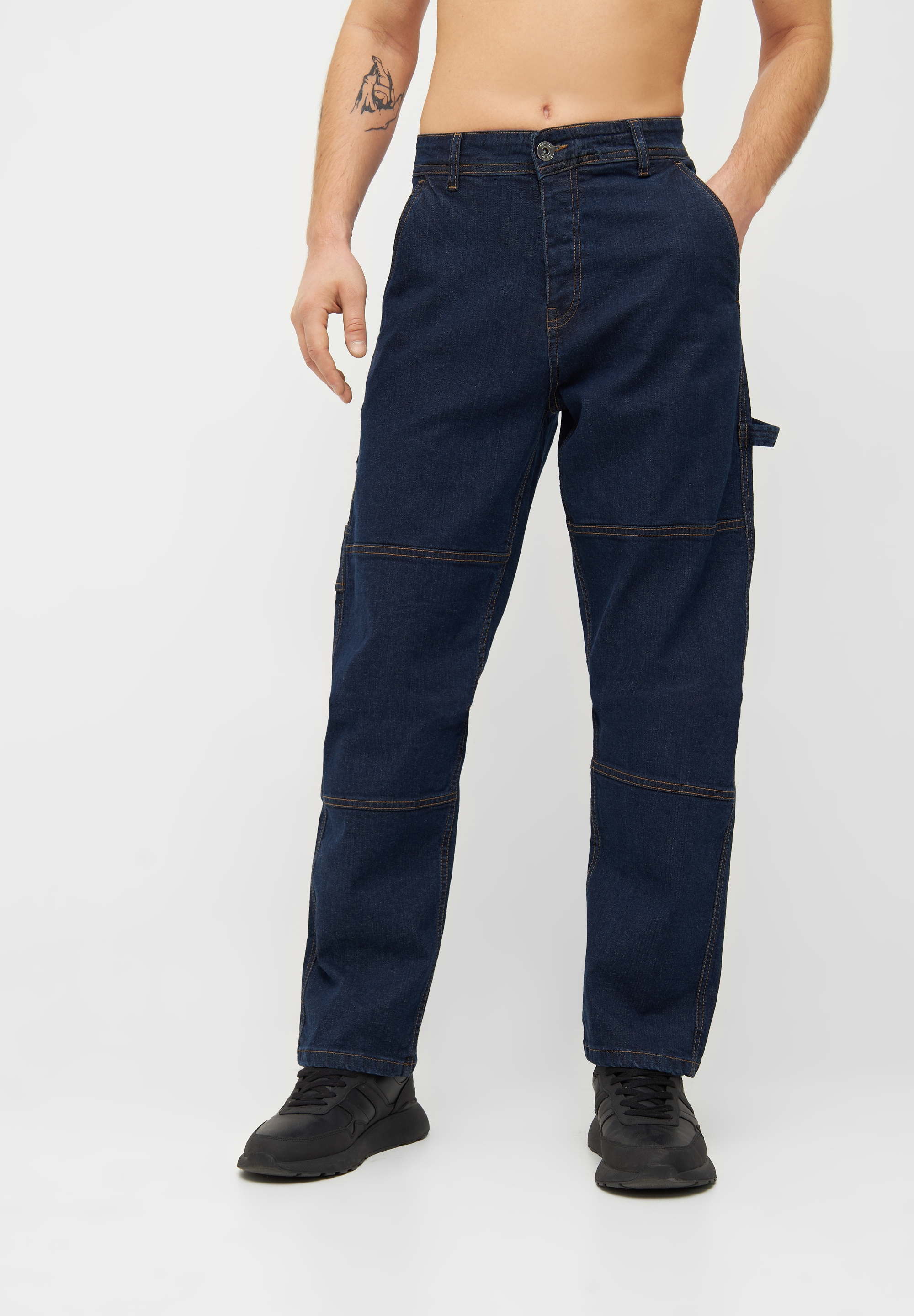 Bench. Straight-Jeans »CARPENTER VINTAGE«, PU BADGE, Länge 32