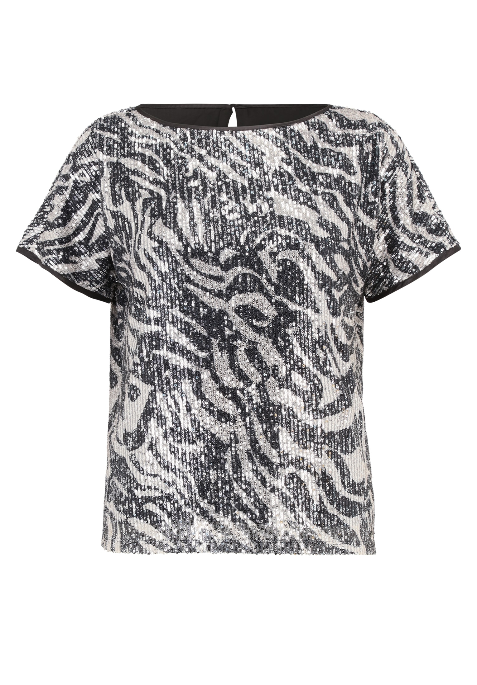 Betty&Co Schlupfbluse »Betty & Co Schlupfbluse mit Pailletten«