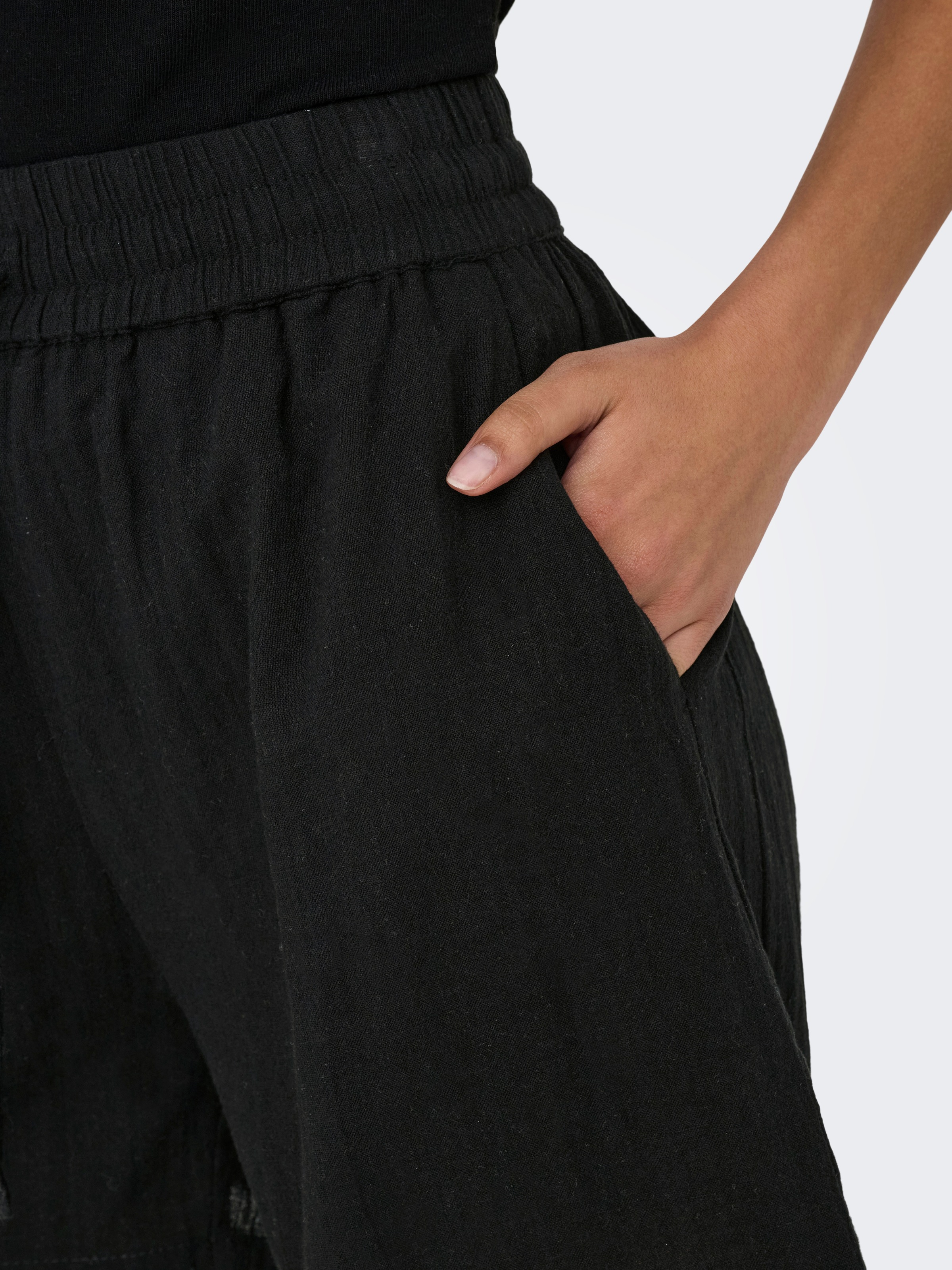 Thumbnail - ONLY Shorts "ONLTIZANA STRING COTTON SHORTS WVN" Baumwolle, loose fit