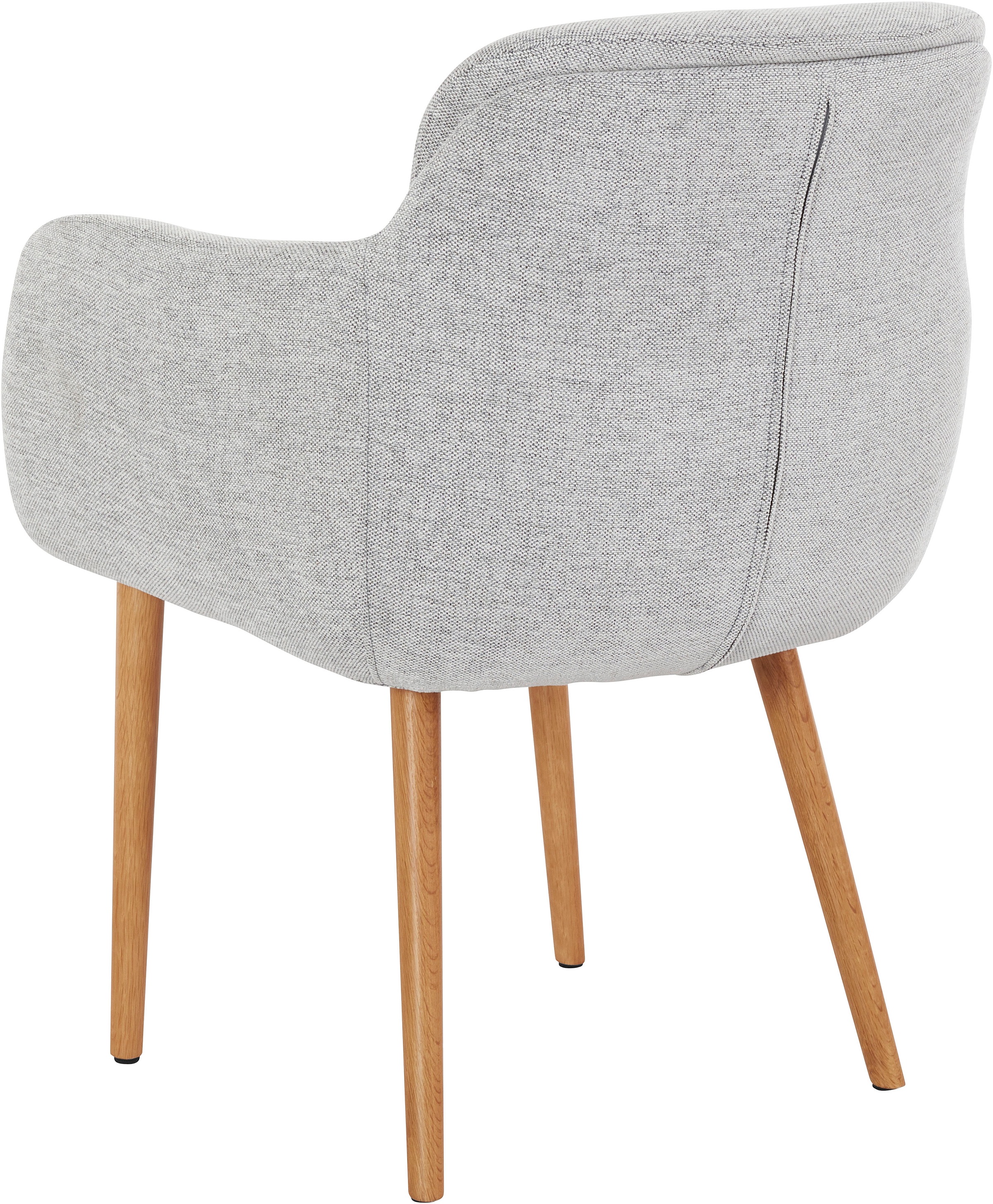 LeGer Home by Lena Gercke Esszimmerstuhl »Donnica, TOPSELLER!«, Webstoff, pflegeleichter Webstoff, eine Eiche massiv, Schalenstuhl