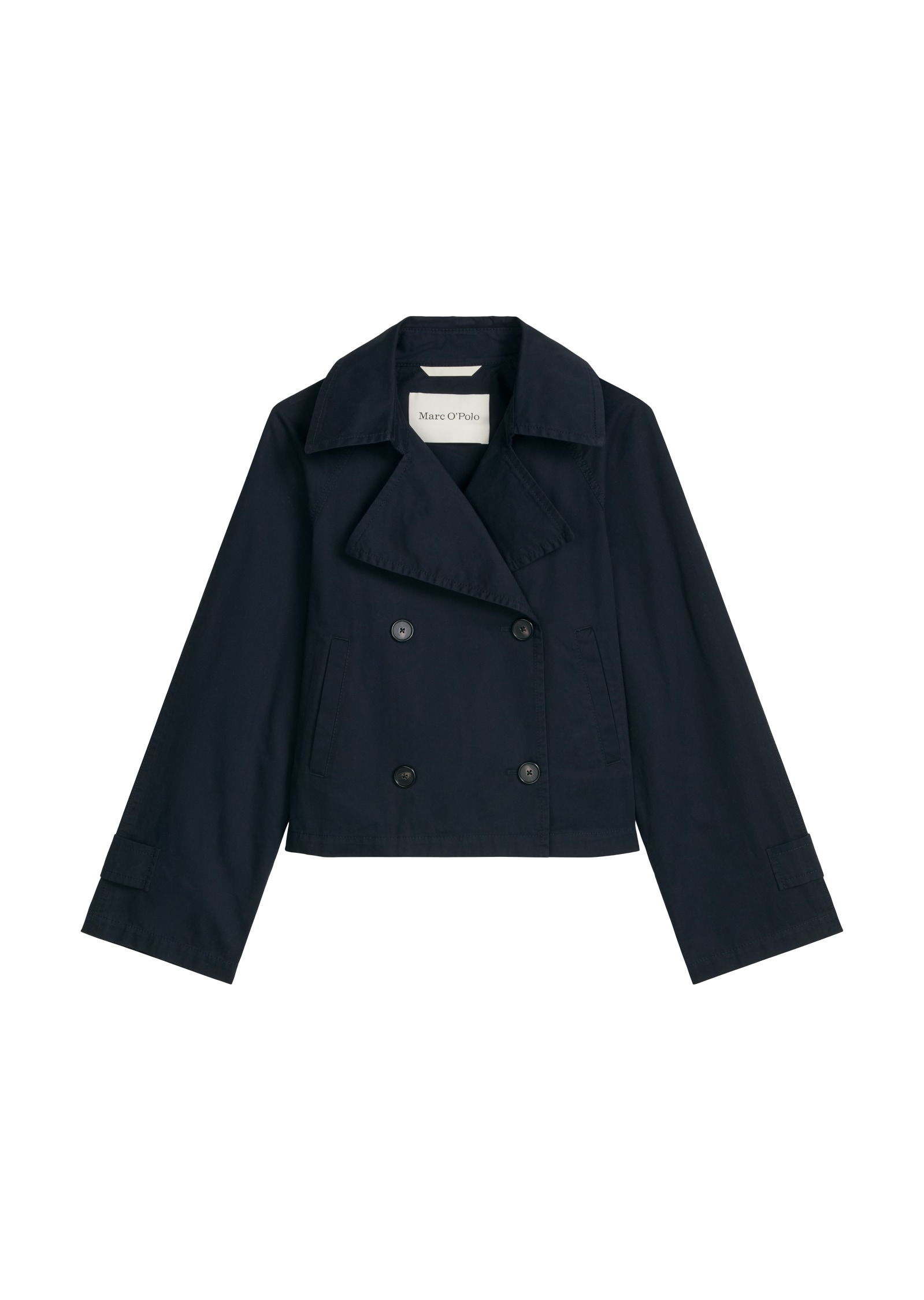 Marc O'Polo Kurzjacke Trenchjacke relaxed aus Organic Cotton-Twill