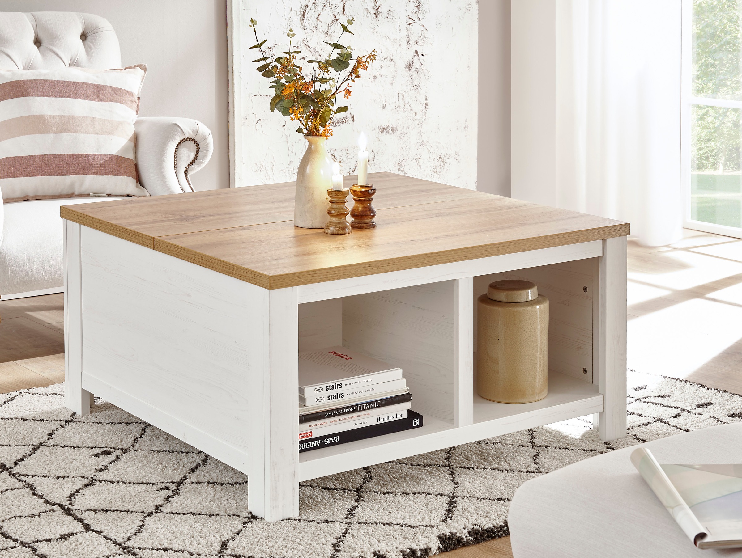 OTTO home Couchtisch "Westminster S" Höhe ca. 50cm, im romantischen Landhau günstig online kaufen