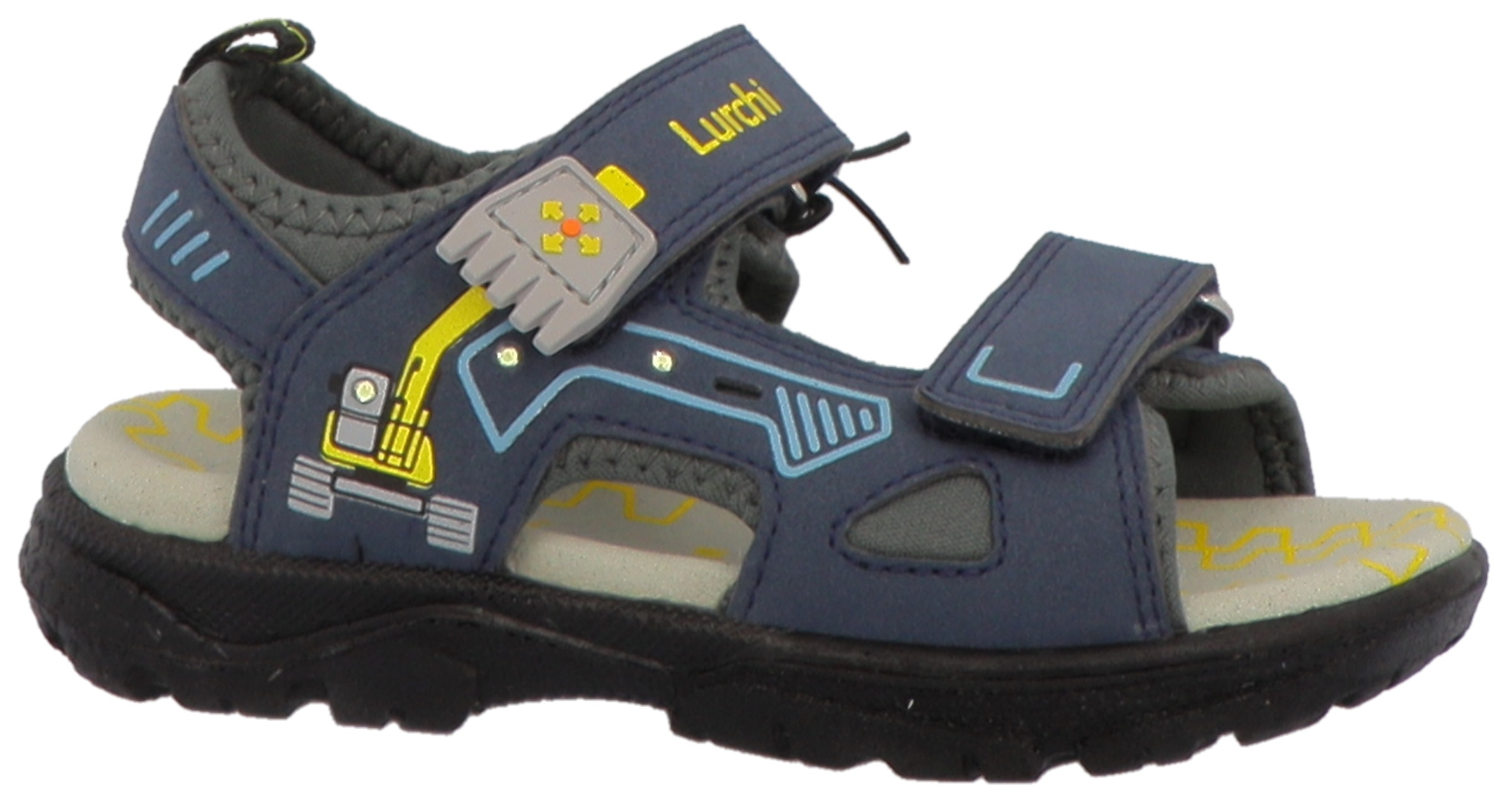 Lurchi Sandale "Blinkschuh WMS: Kodo", Sommerschuh, Klettschuh, Outdoorschuh, mit cooler Blinkfunktion