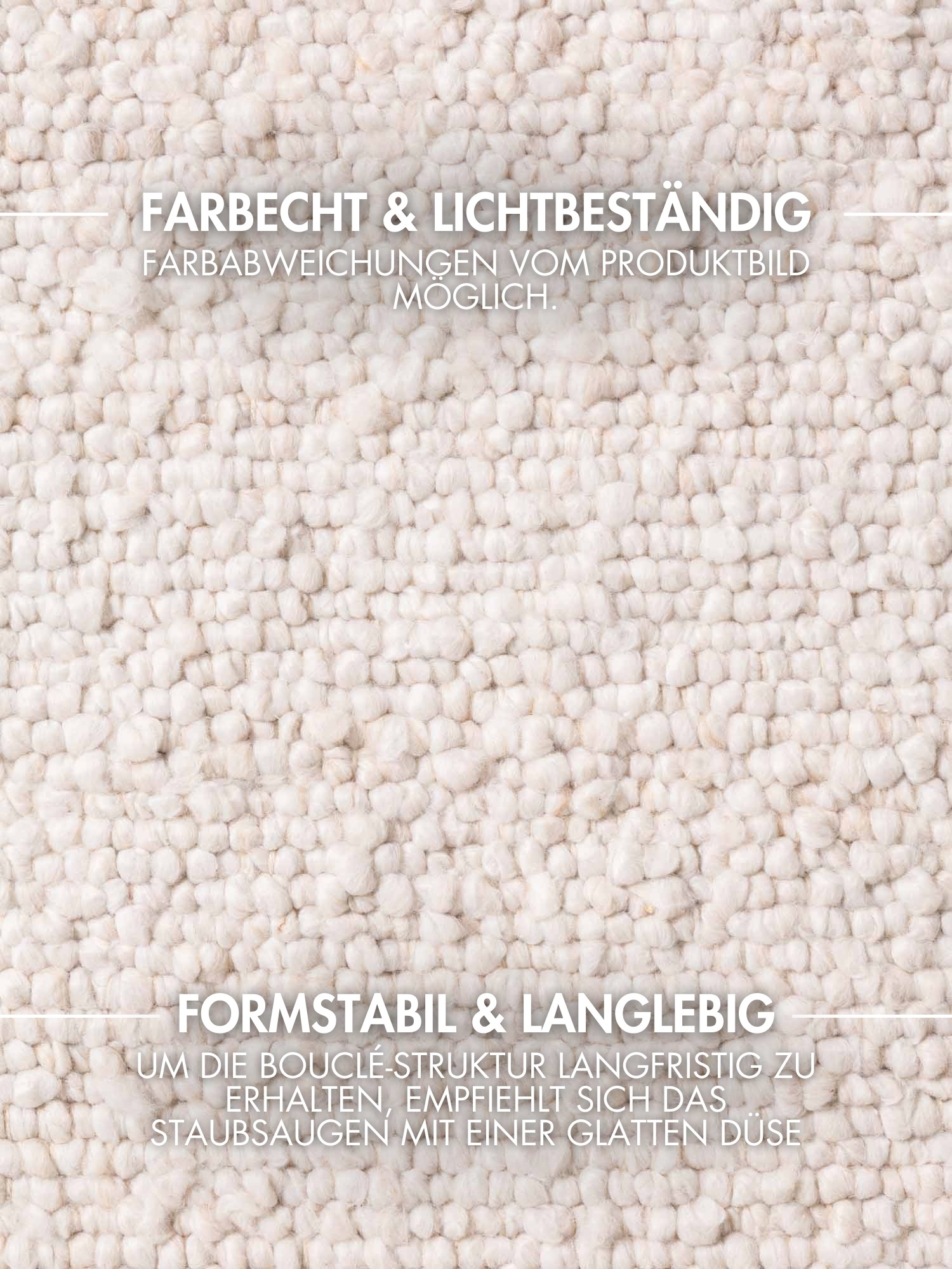 Teppich TED BAKER "Soft Bouclé Portobello, auch als Läufer", creme, B:160cm H:10mm L:230cm, Polyester, Teppiche, Teppich, Woll-Optik, Bouclé Meliert, Wohnzimmer, Esszimmer, Schlafzimmer, Flur 3