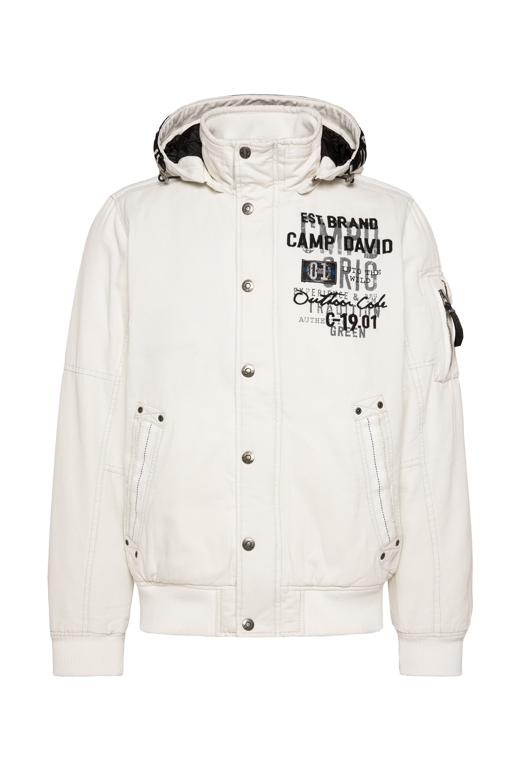 CAMP DAVID Winterjacke, mit Kapuze, mit Innentaschen