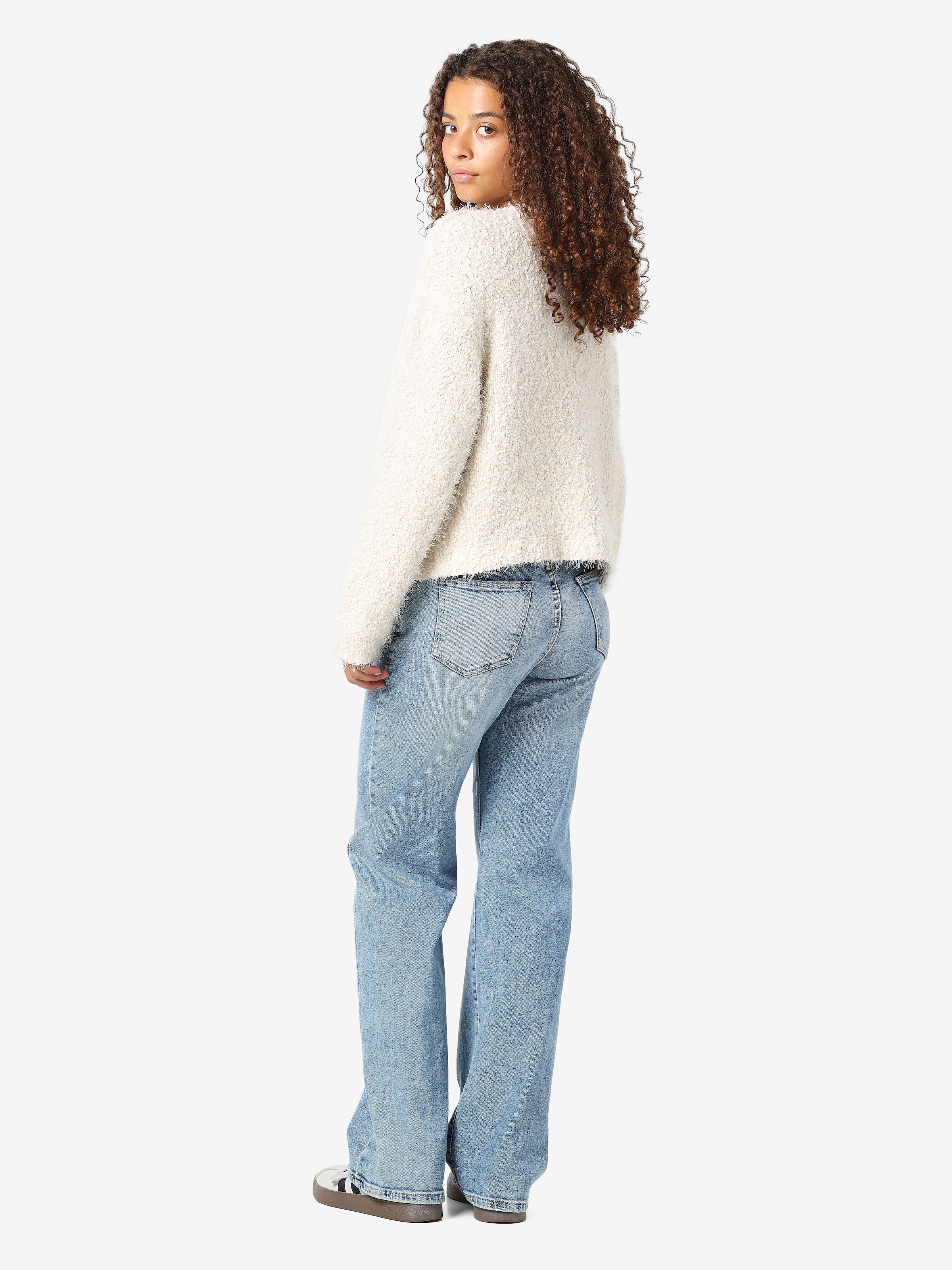 Noisy may Rundhalspullover »NMSASSY L/S O-NECK KNIT FWD NOOS«
