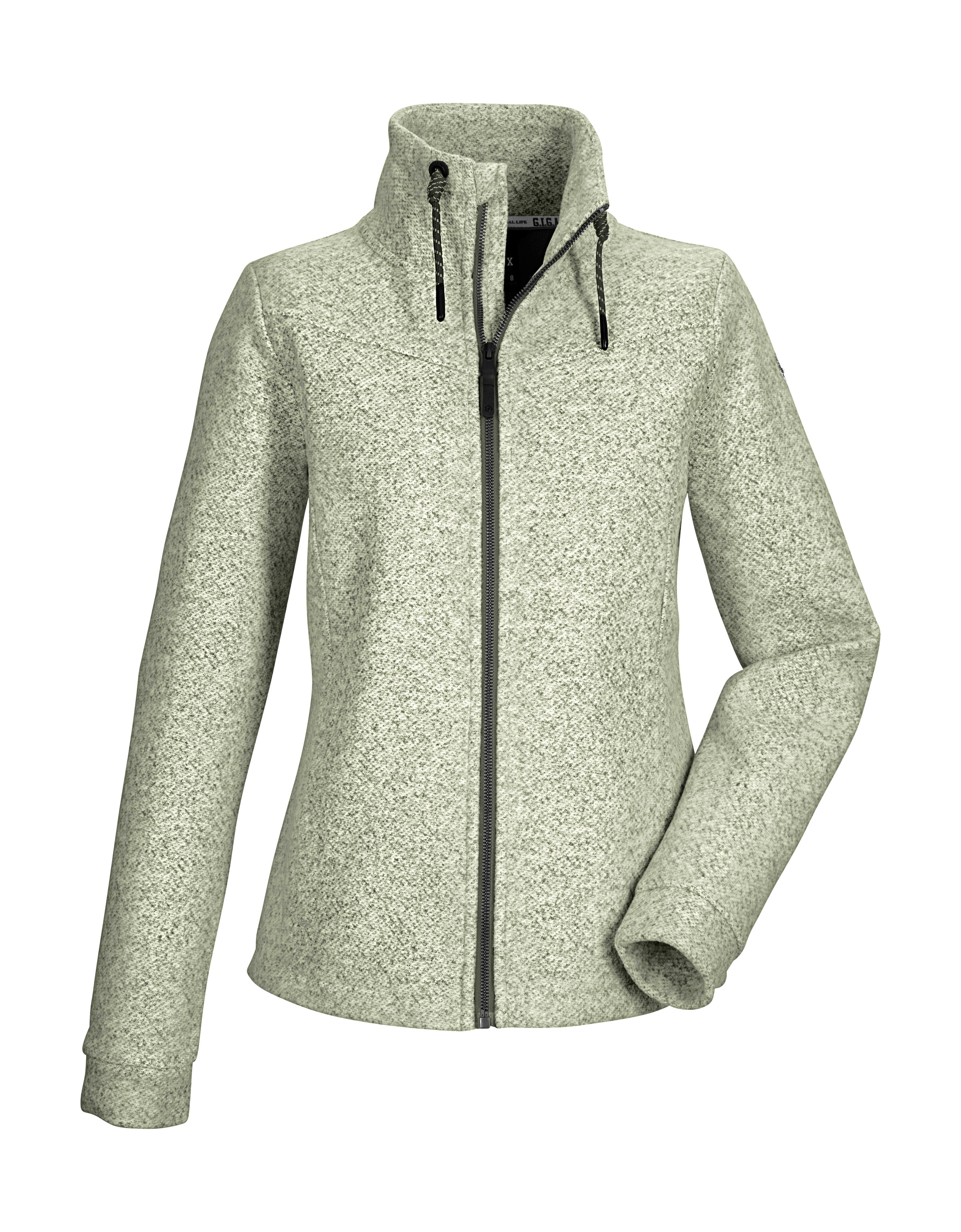 G.I.G.A. DX by killtec Fleecejacke "GW 13 WMN FLC JCKT" Leichte Strickfleecejacke mit Kordelzug-Stehkragen