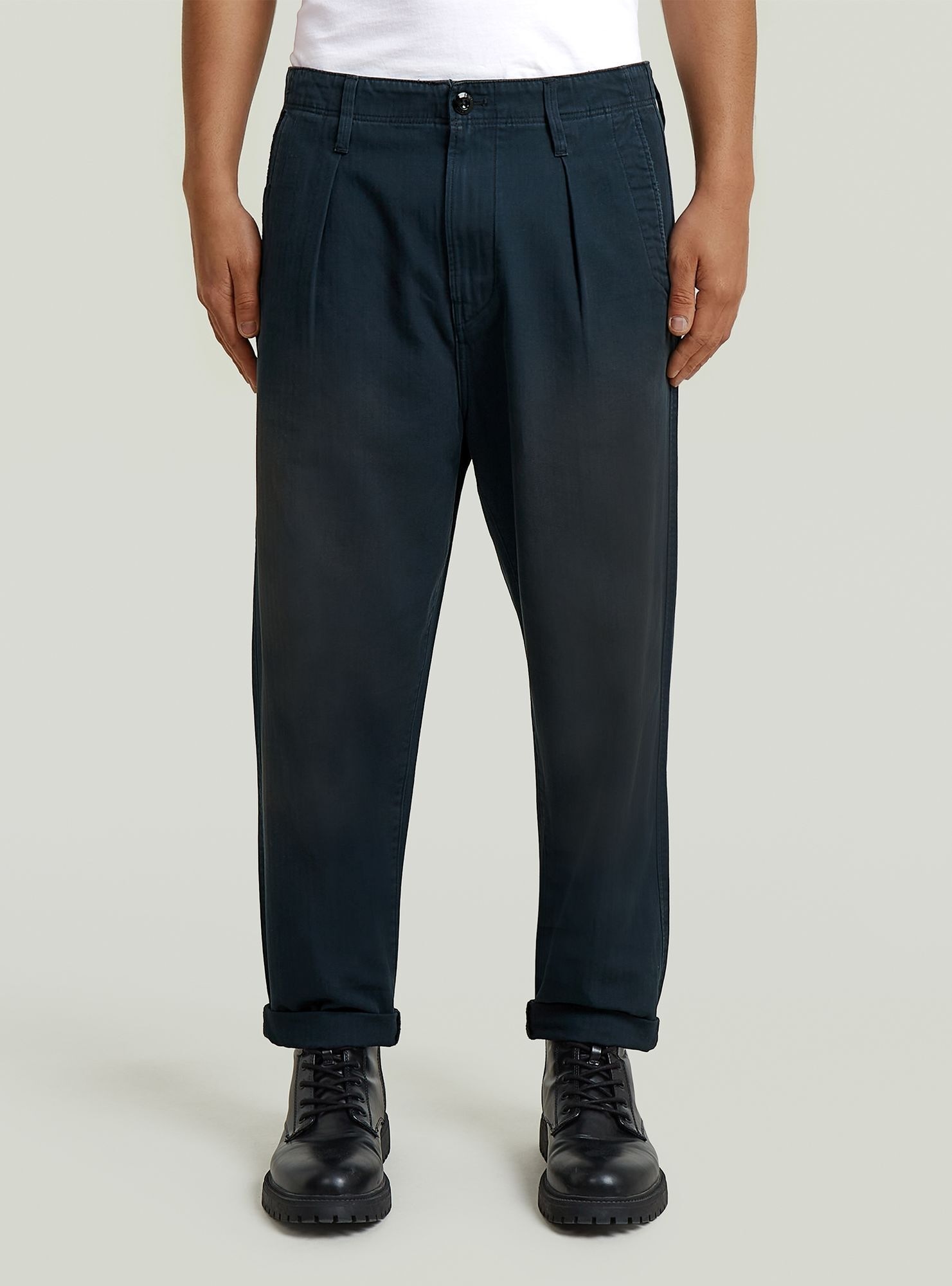 G-STAR Chinohose "Pleated Chino Relaxed Tapered"