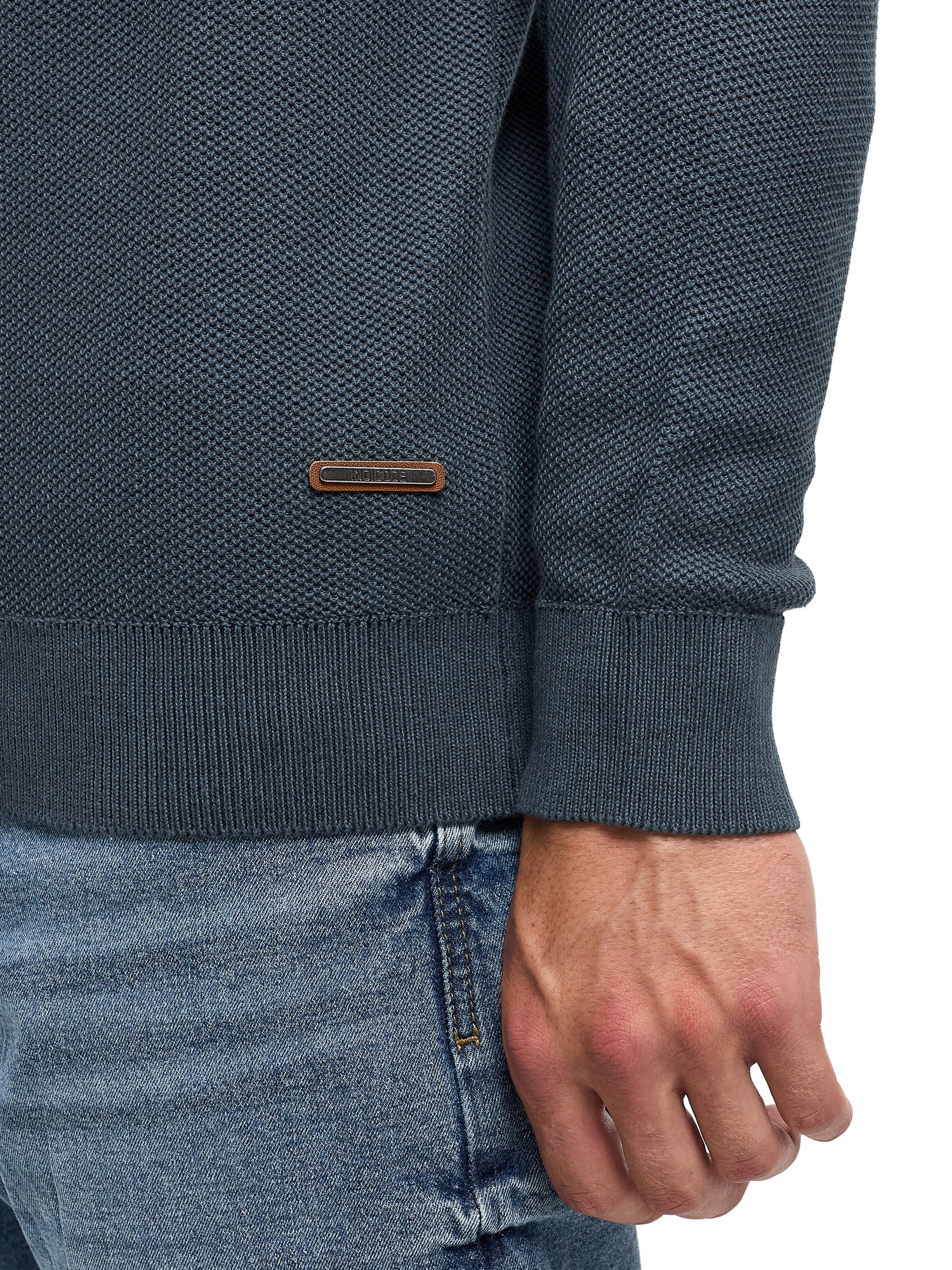 Indicode Troyer »INJexmon ½ Zip« Baumwolle, regular fit