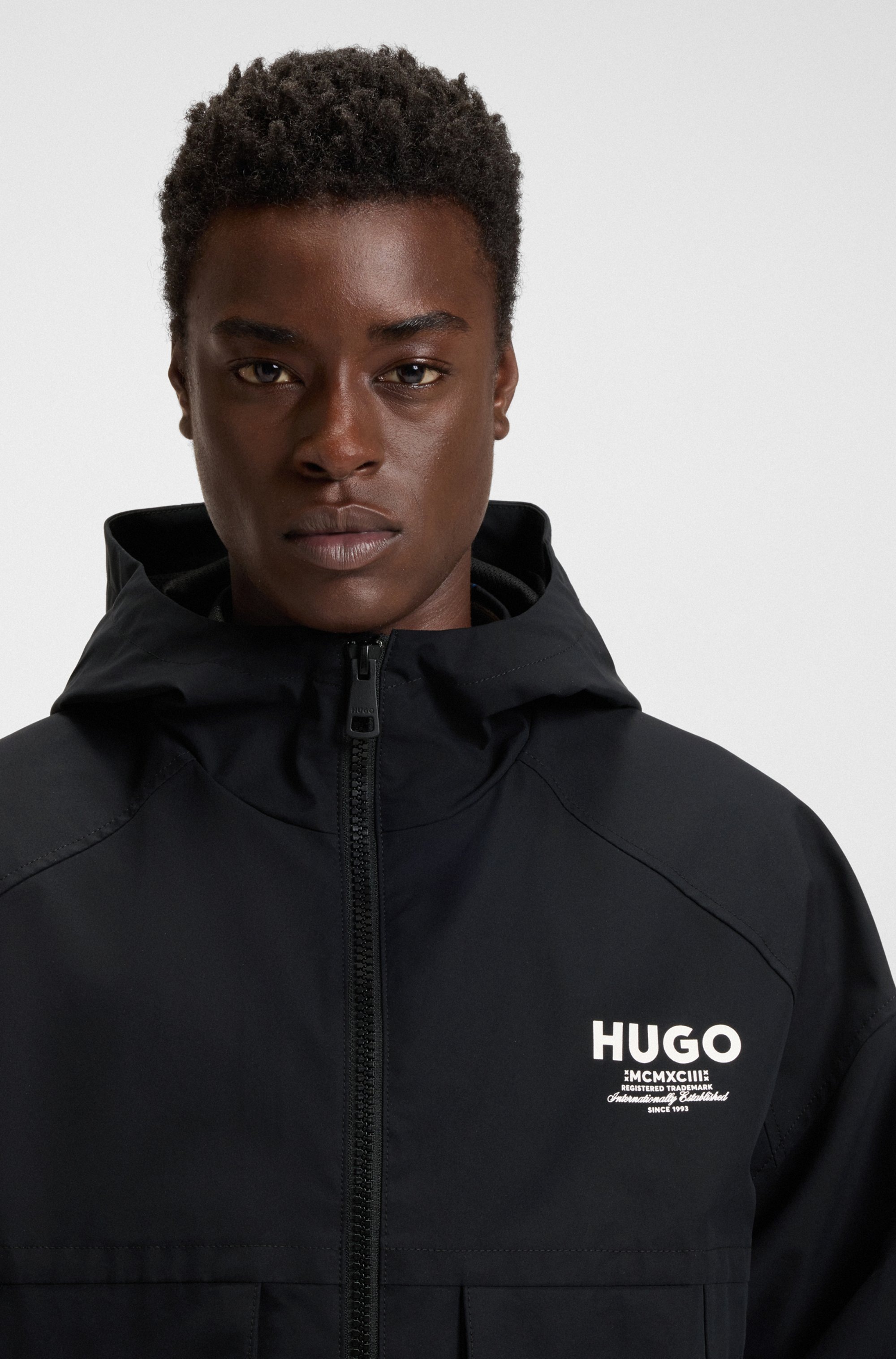 HUGO Blue Outdoorjacke »Bod«, mit Kapuze, regular fit, mit Kapuze