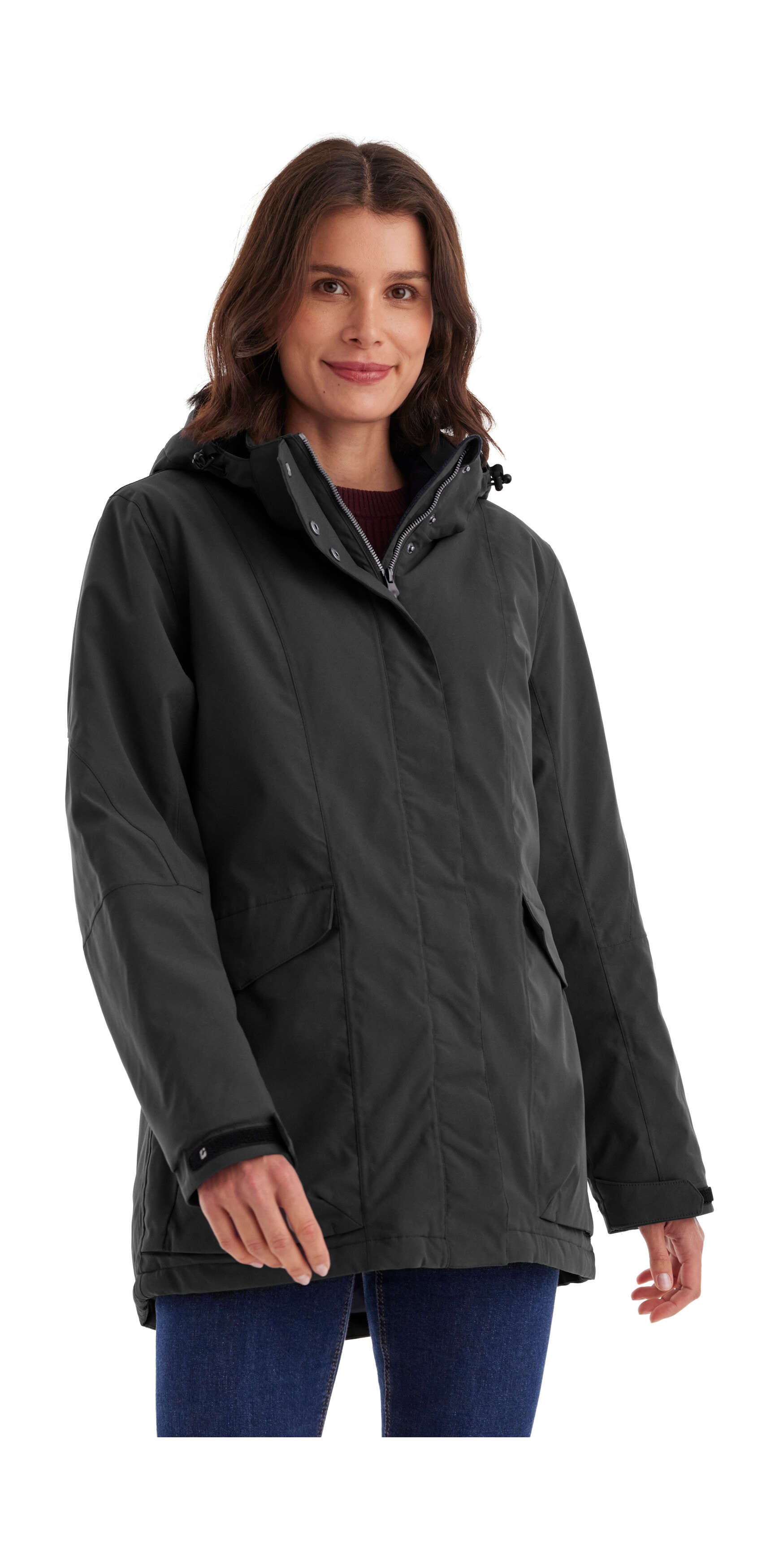 Killtec Funktionsjacke "Damen Jacke" Wasserdichte, atmungsaktive Damenjacke mit abnehmbarer Kapuze