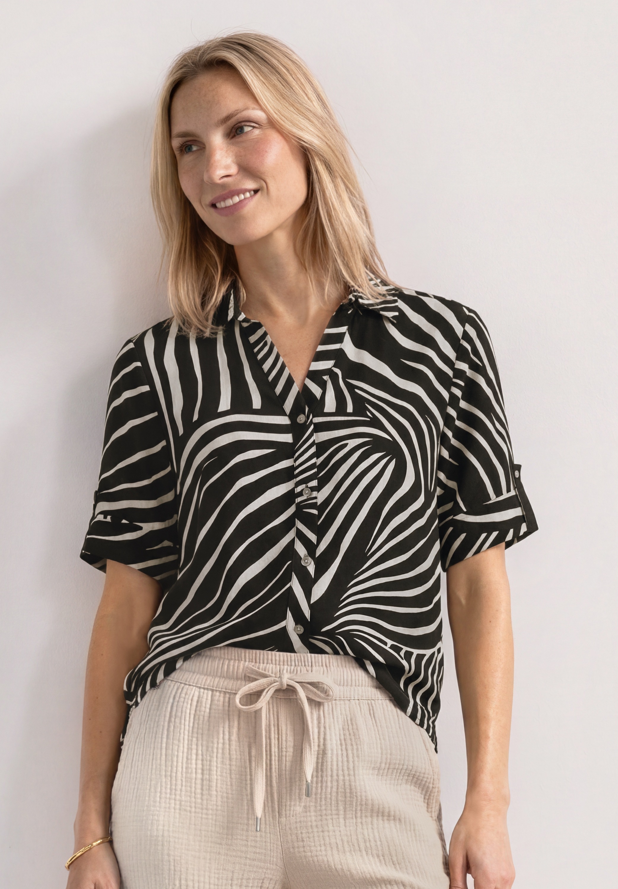 STREET ONE Hemdbluse aus softer Viskose