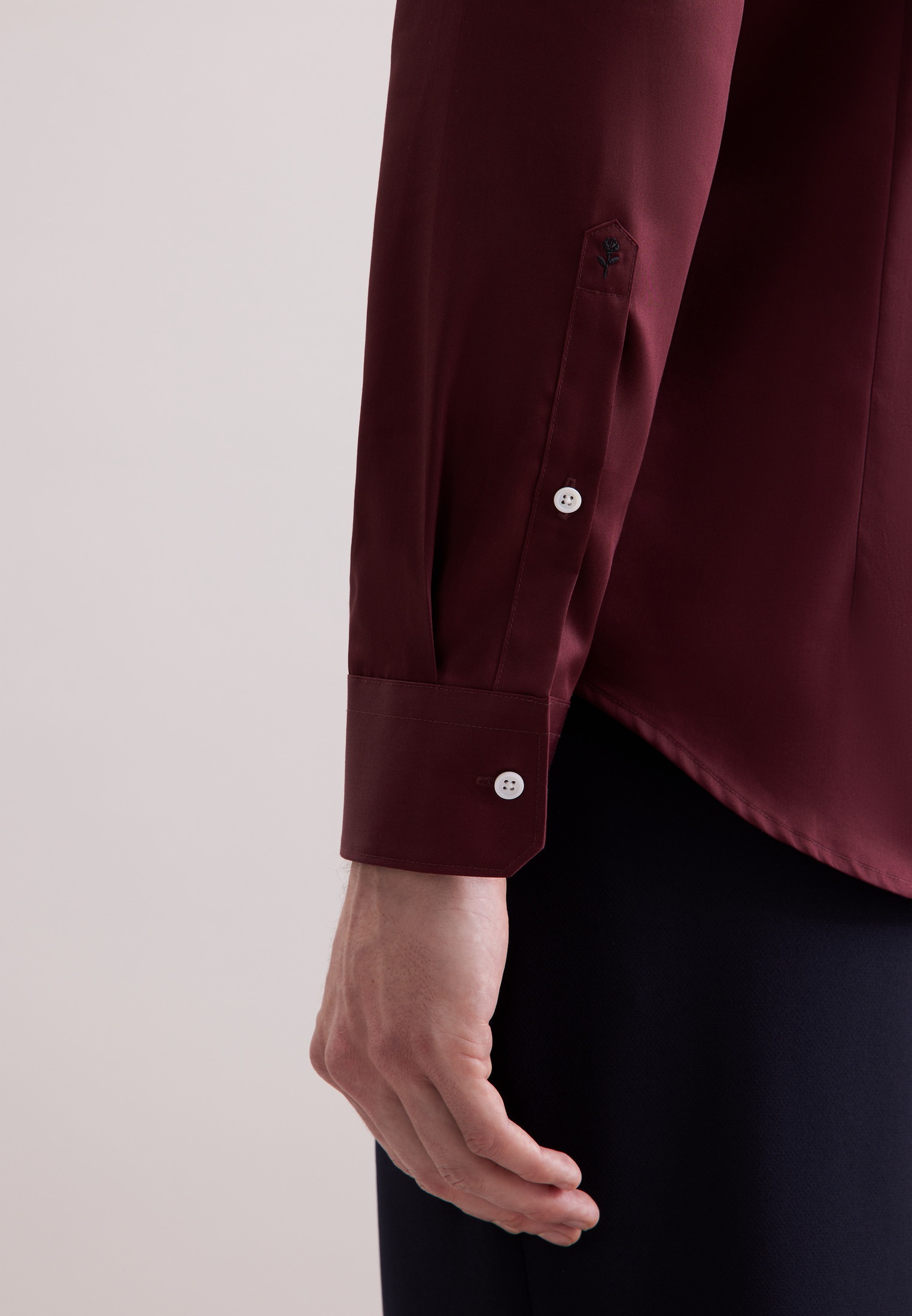 seidensticker Businesshemd »Schwarze Rose«, Slim Kentkragen Uni